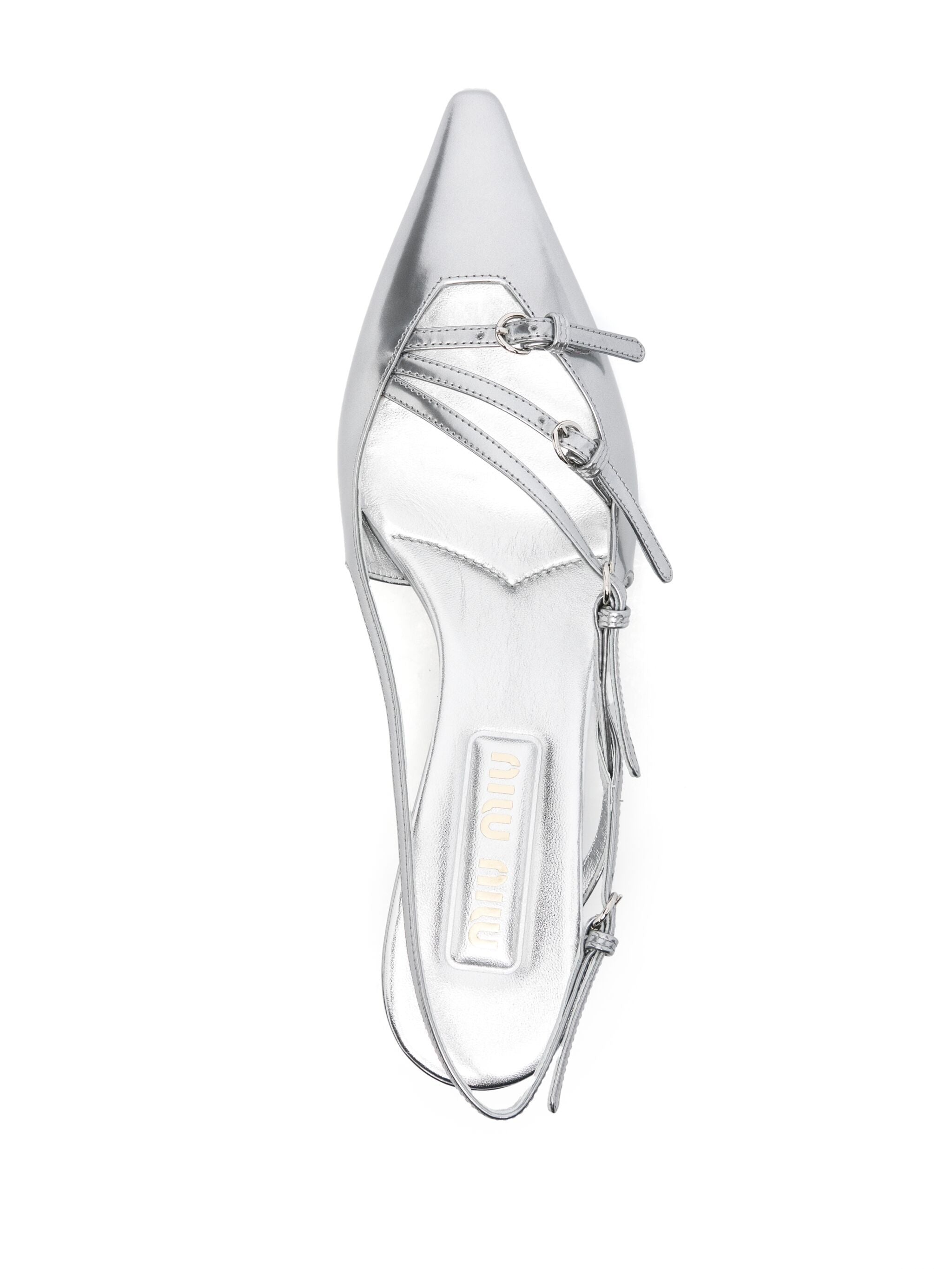 55mm Leather Buckle Pumps - 4
