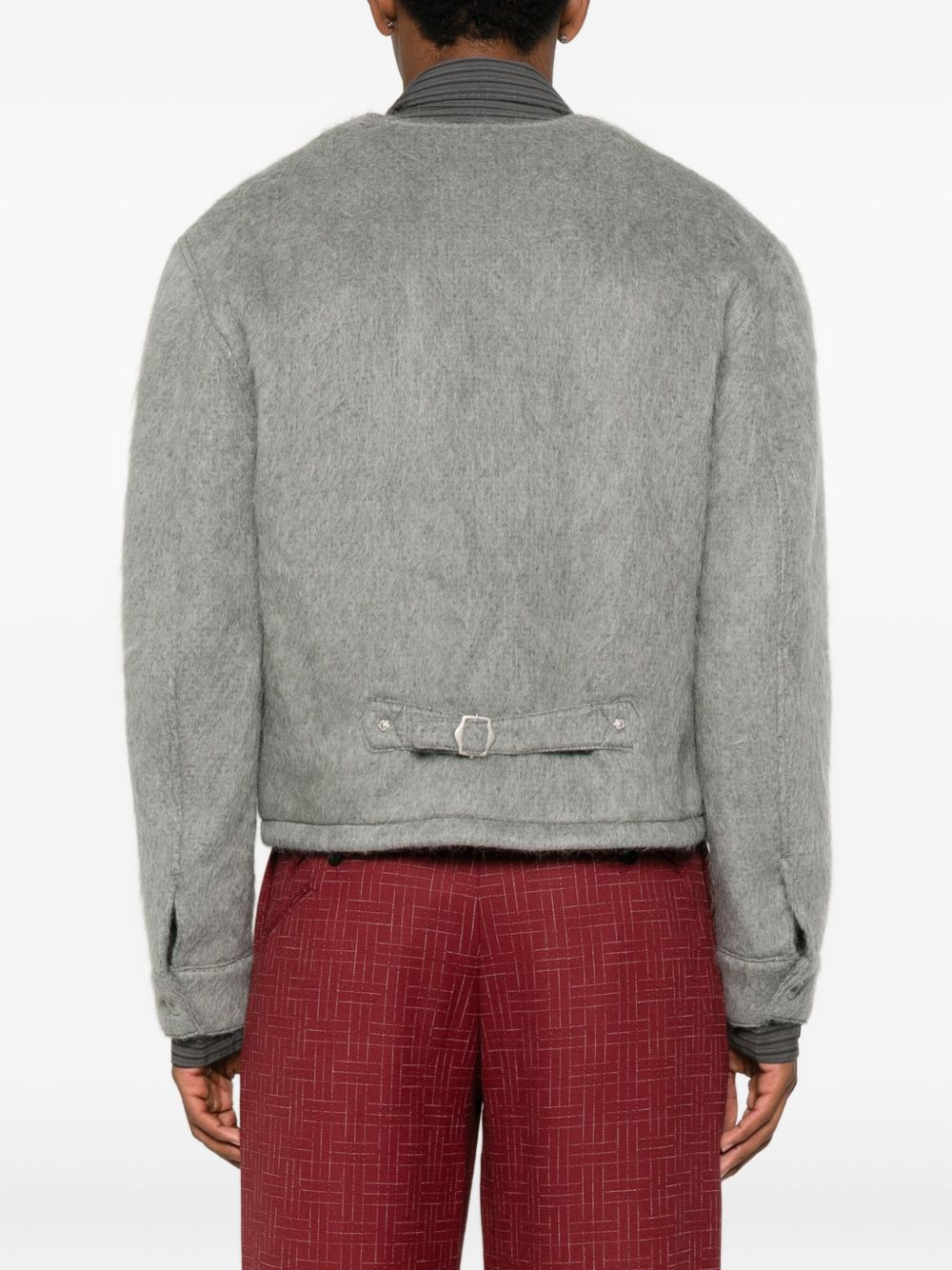 buttoned patch-pocket jacket - 4