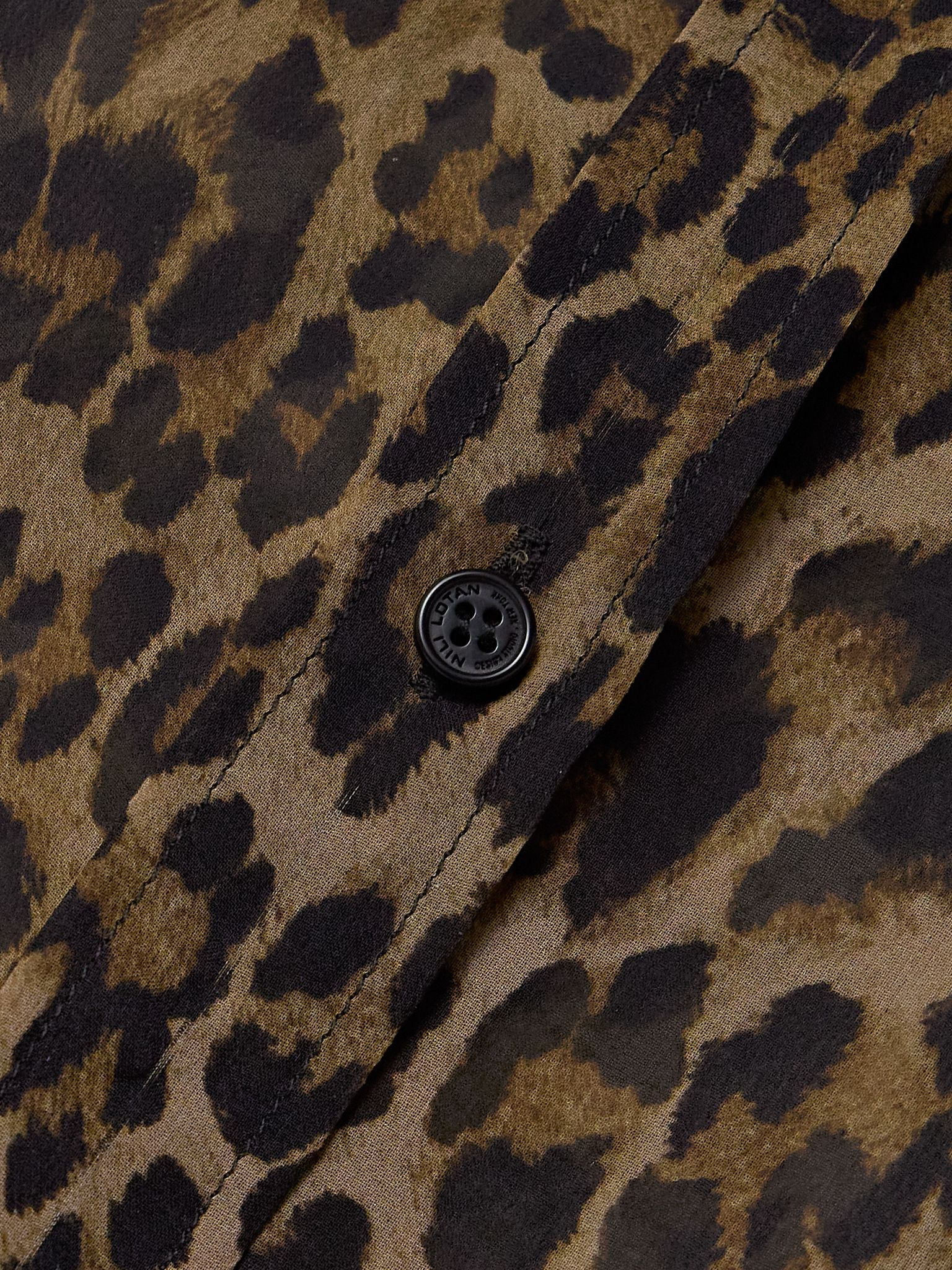 Gaia leopard-print silk crepe de chine shirt Leopard print - 5