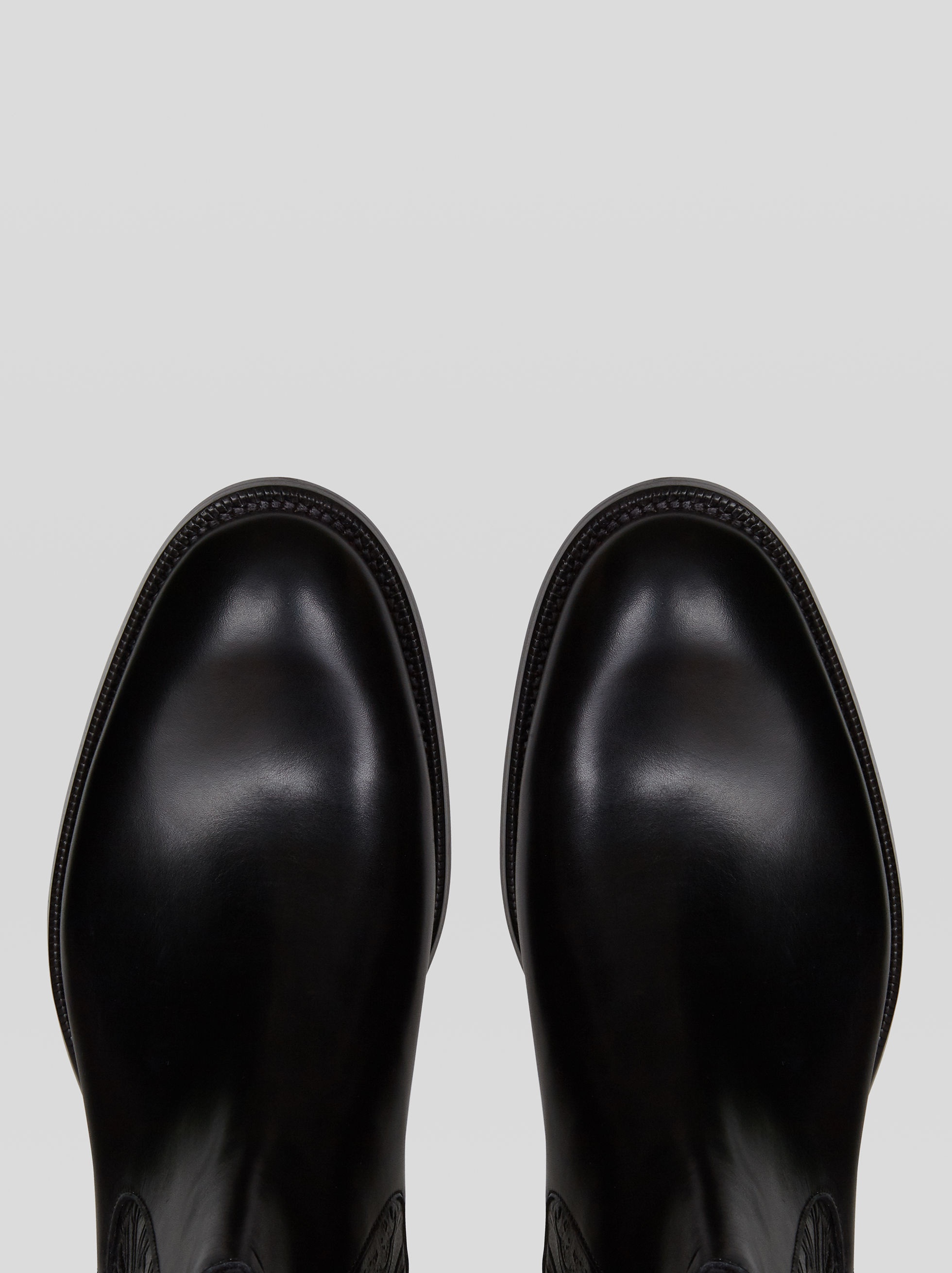 LEATHER BOOTS WITH PAISLEY PATTERN - 2