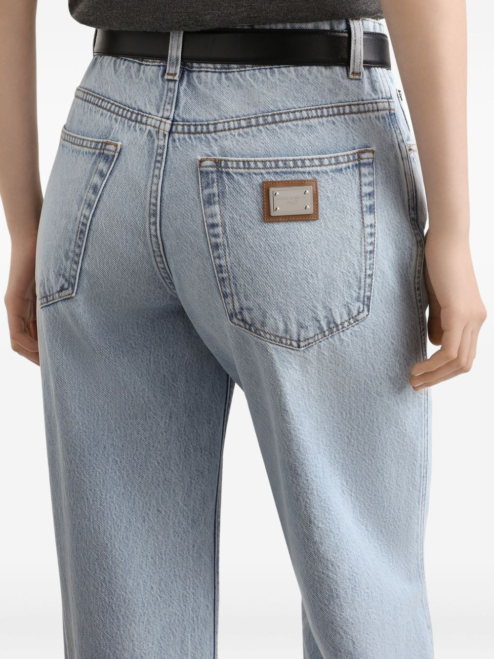 logo-plaque jeans - 5