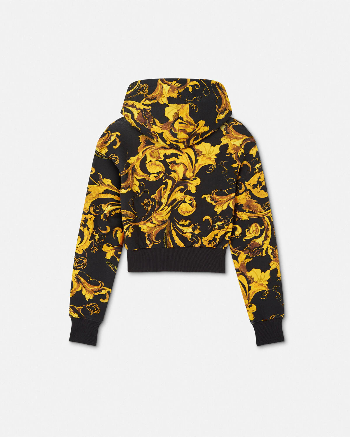Porcelain Barocco Crop Hoodie - 3