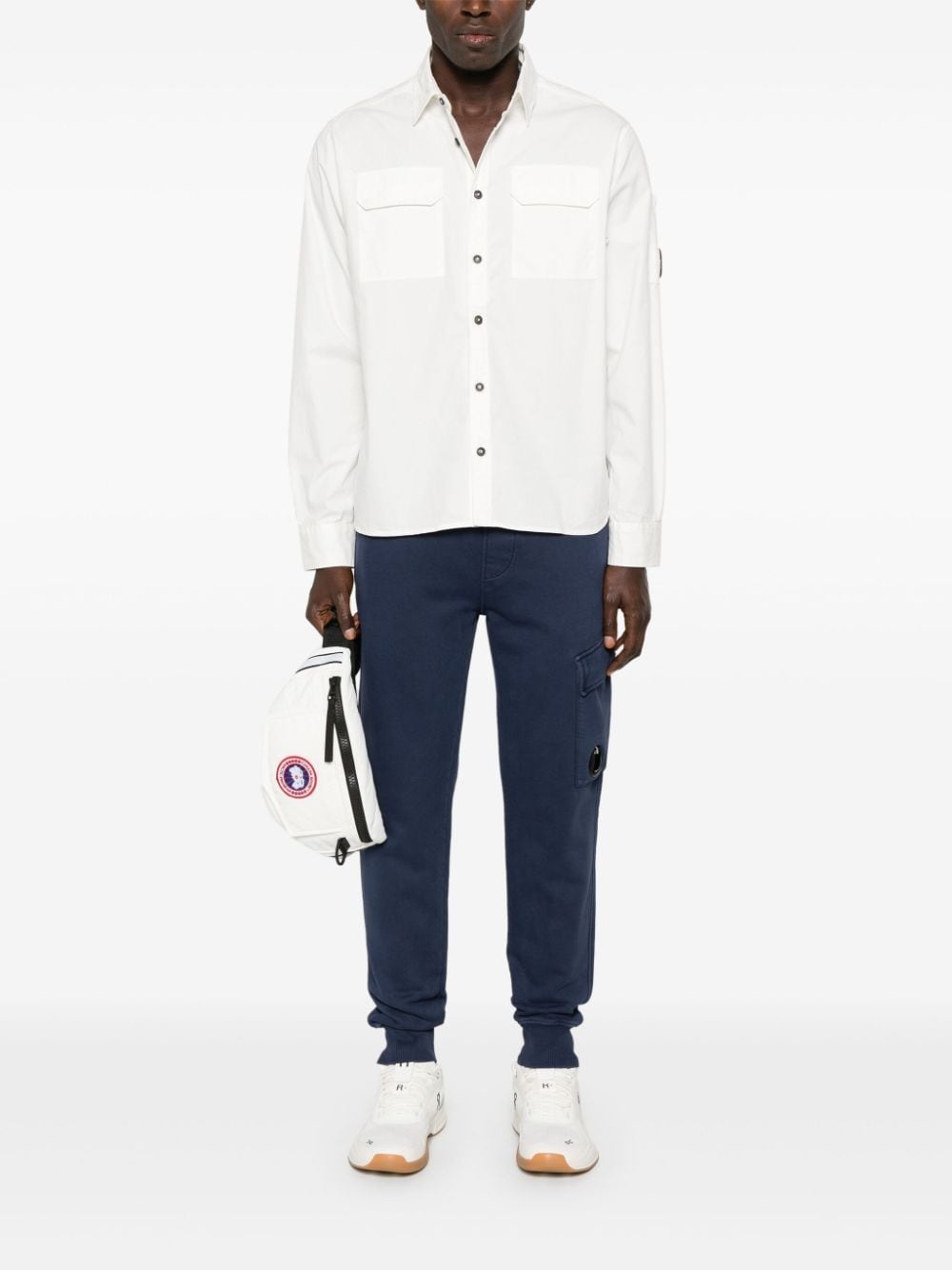 Lens-detail cotton shirt - 2