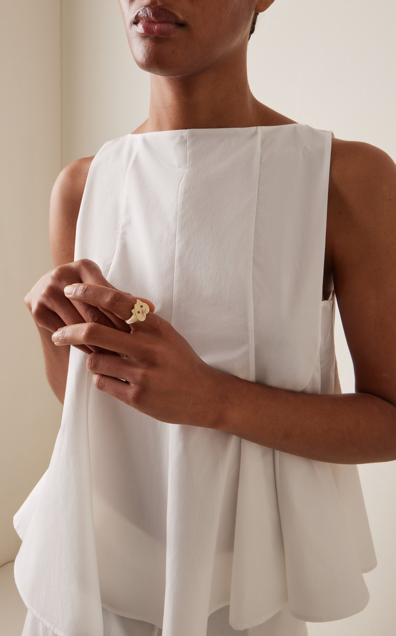 Yvonne Léon Cat Ring gold outlook