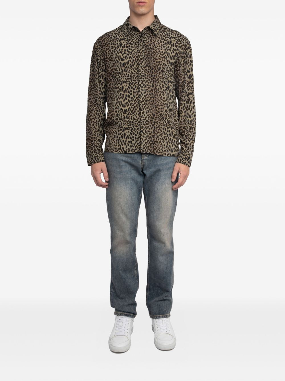 leopard-print shirt - 2