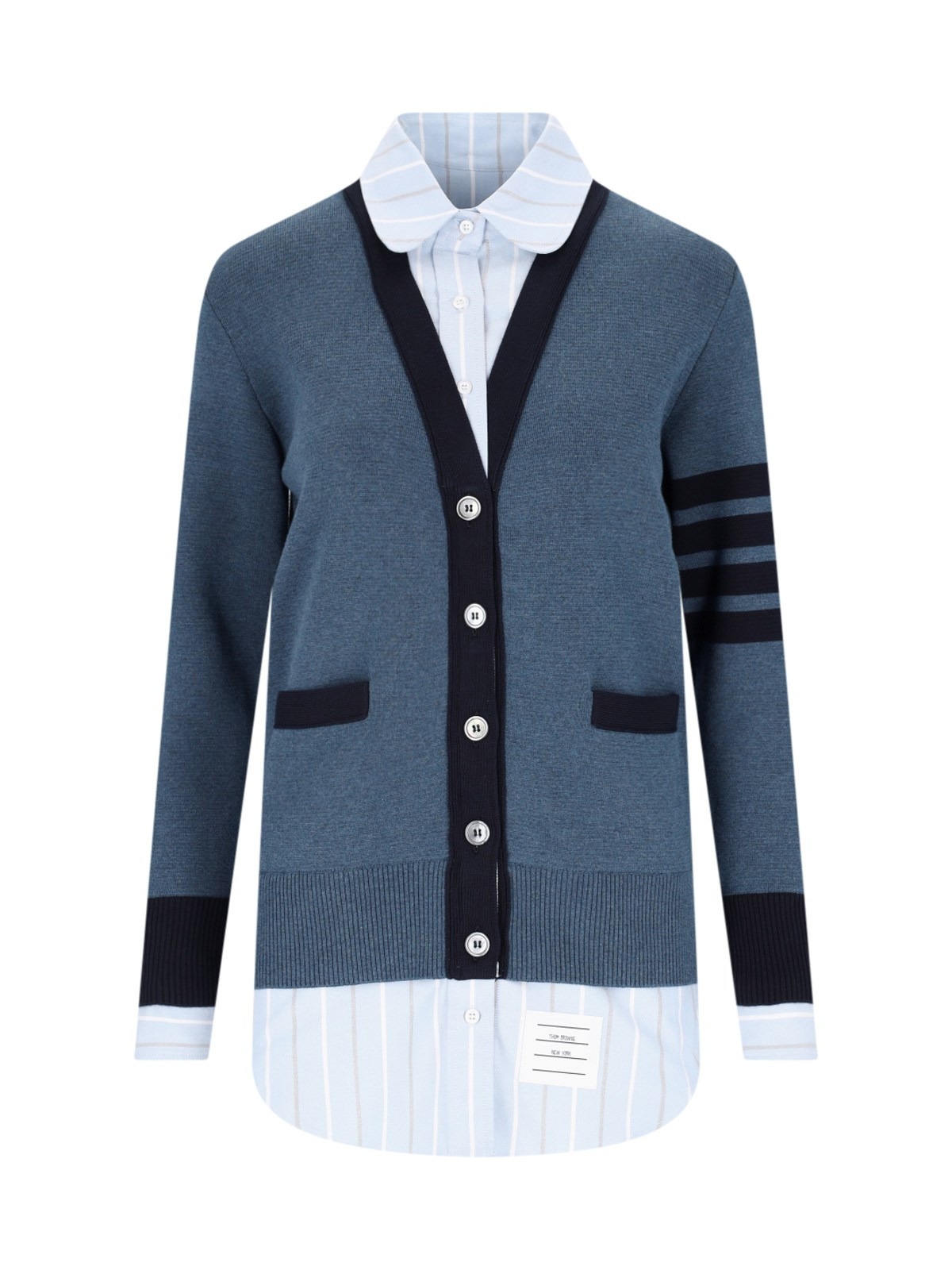 SHIRT DETAIL CARDIGAN - 1
