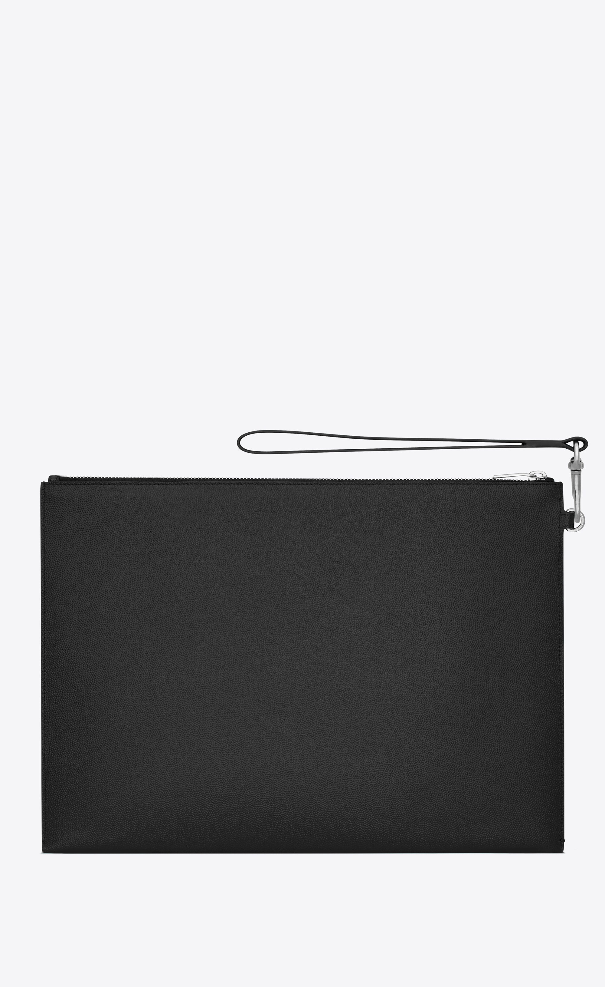 saint laurent paris document holder in grain de poudre embossed leather - 2