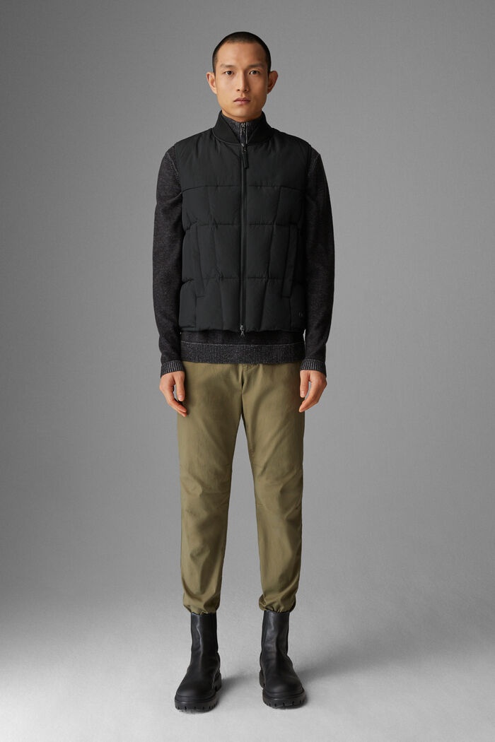 Cliff Quilted waistcoat in Black - 4