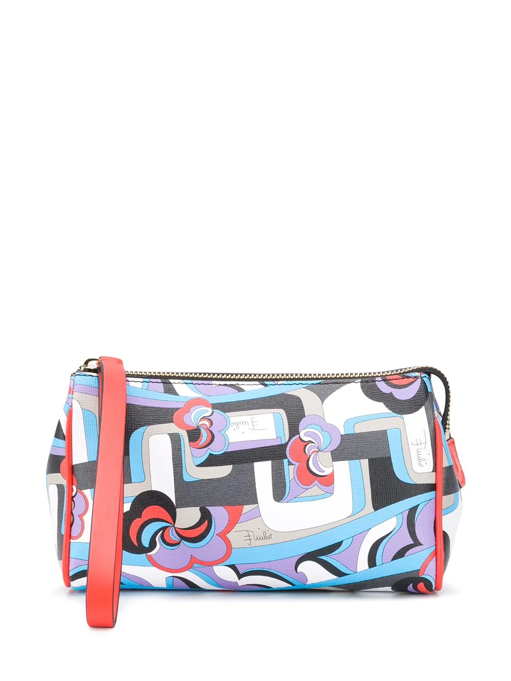 x Koché abstract-print make-up case - 1