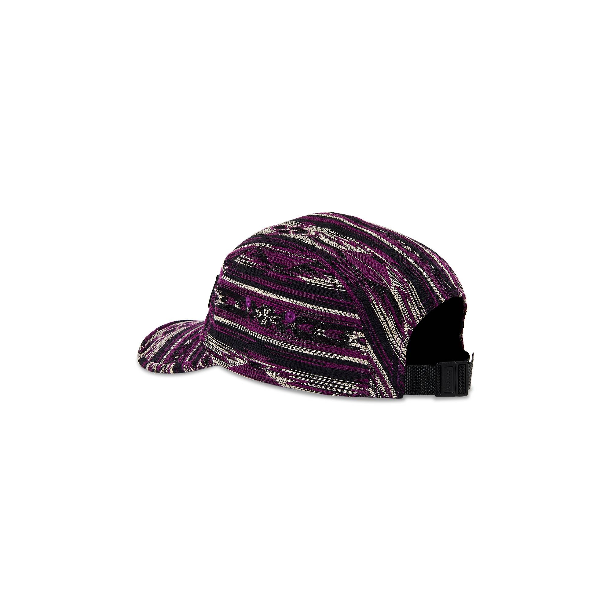 Supreme Woven Pattern Camp Cap 'Purple' - 3