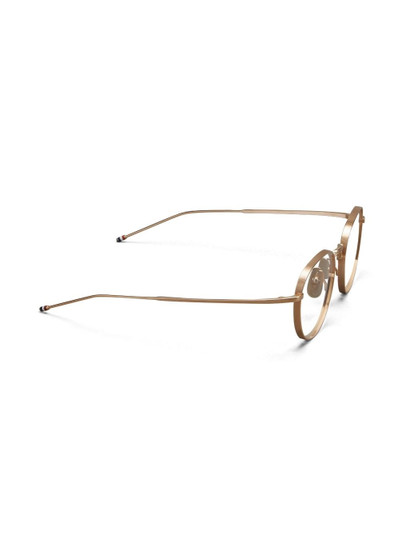 Thom Browne round-frame titanium glasses outlook