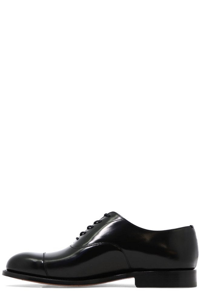 Black leather Consul lace-up shoes - 3