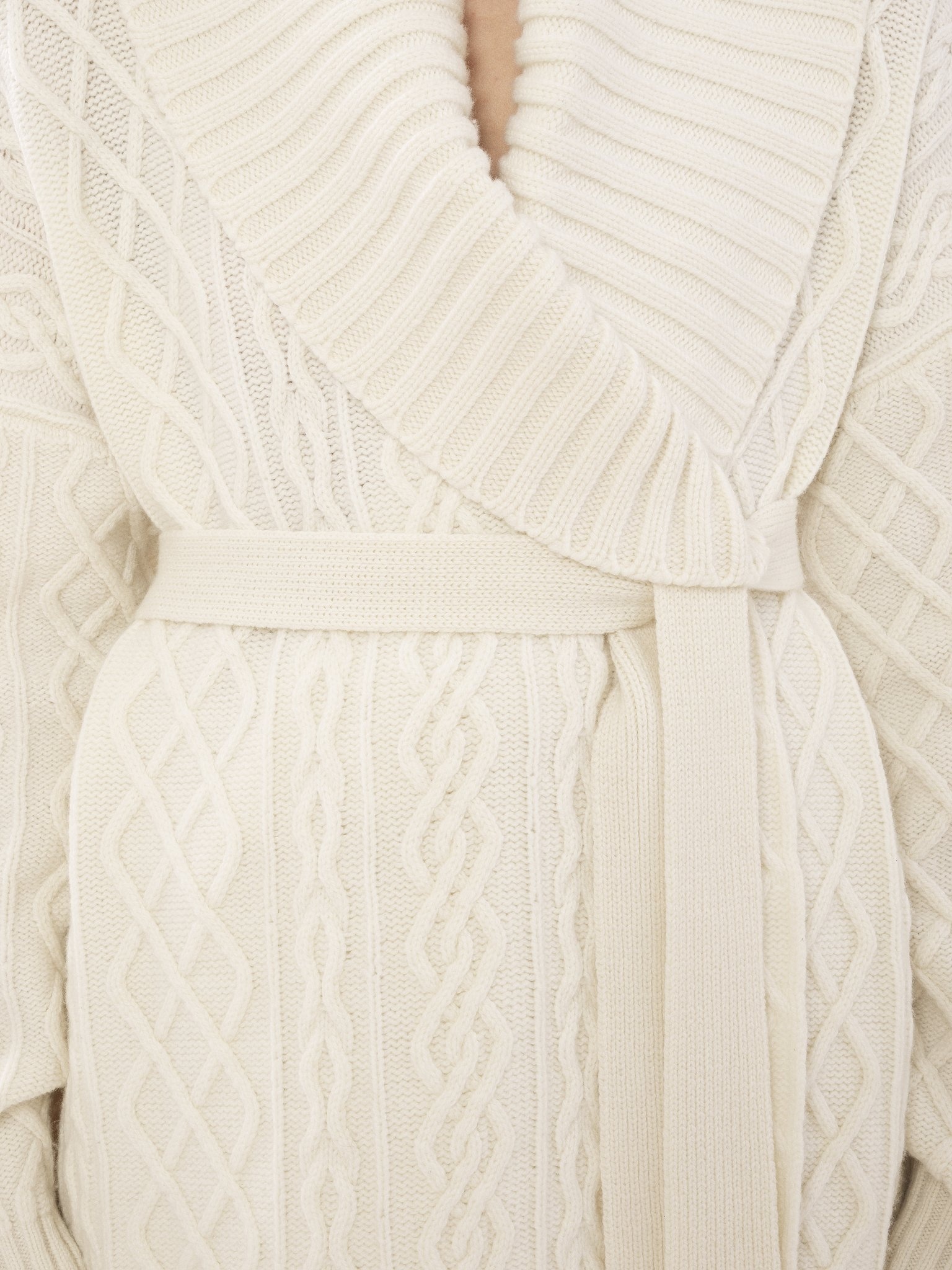 BELTED WRAP CARDIGAN - 6
