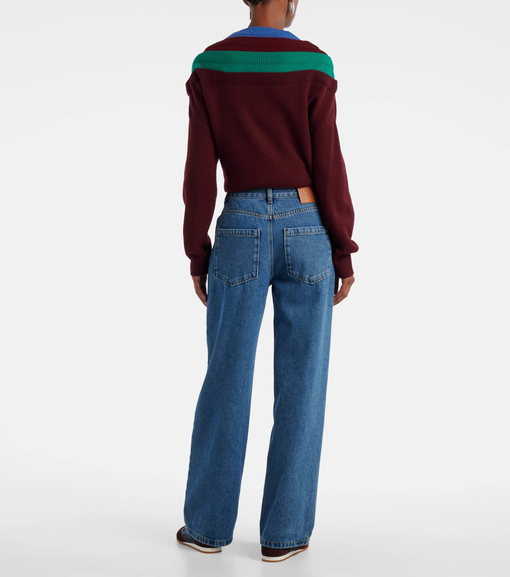 Anagram wide-leg jeans - 3
