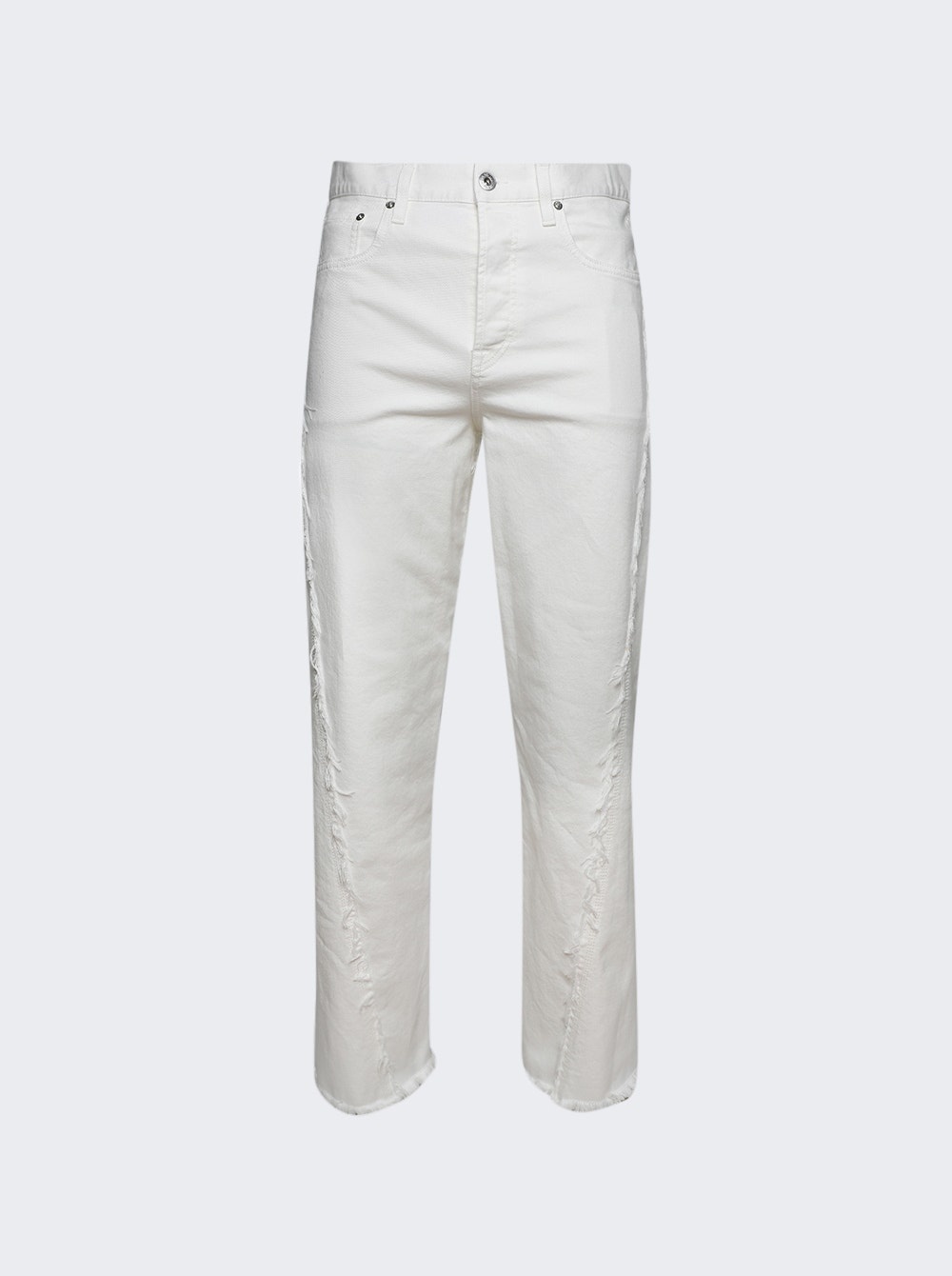 Twisted Wide Leg Jeans Optic White - 1
