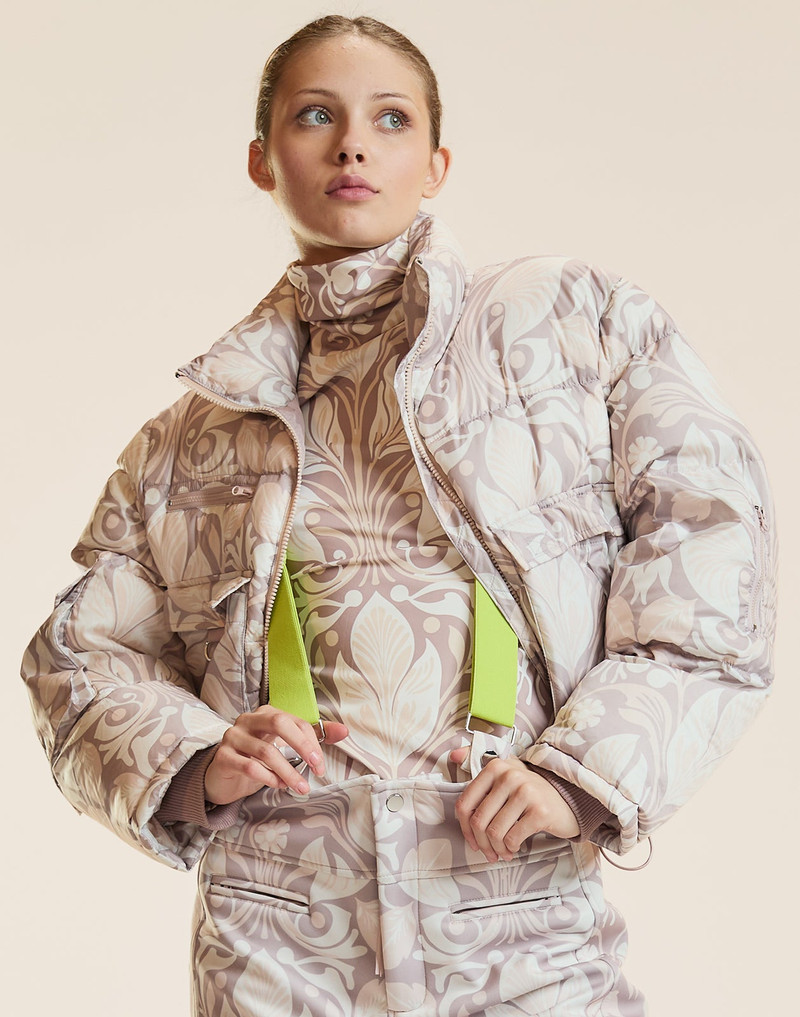 CYNTHIA ROWLEY Art Nouveau Puffer Jacket outlook