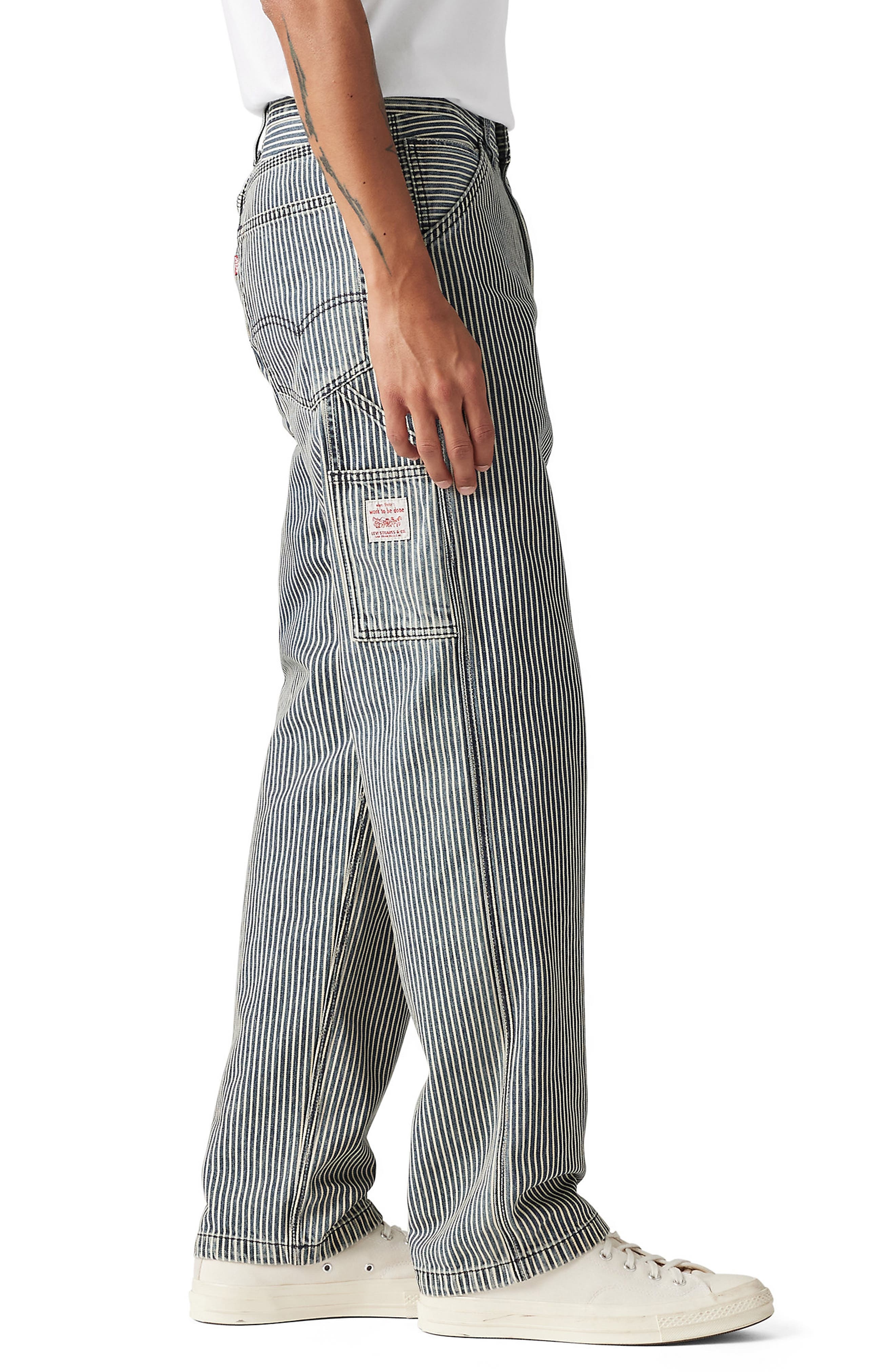 levi's 568™ Stripe Loose Straight Leg Carpenter Jeans in Agred Rr Stripe at Nordstrom - 3