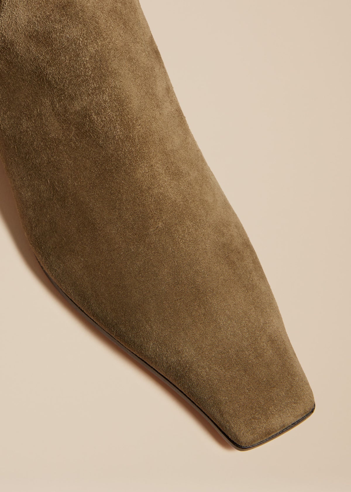The Marfa Ankle Boot in Khaki Suede - 3