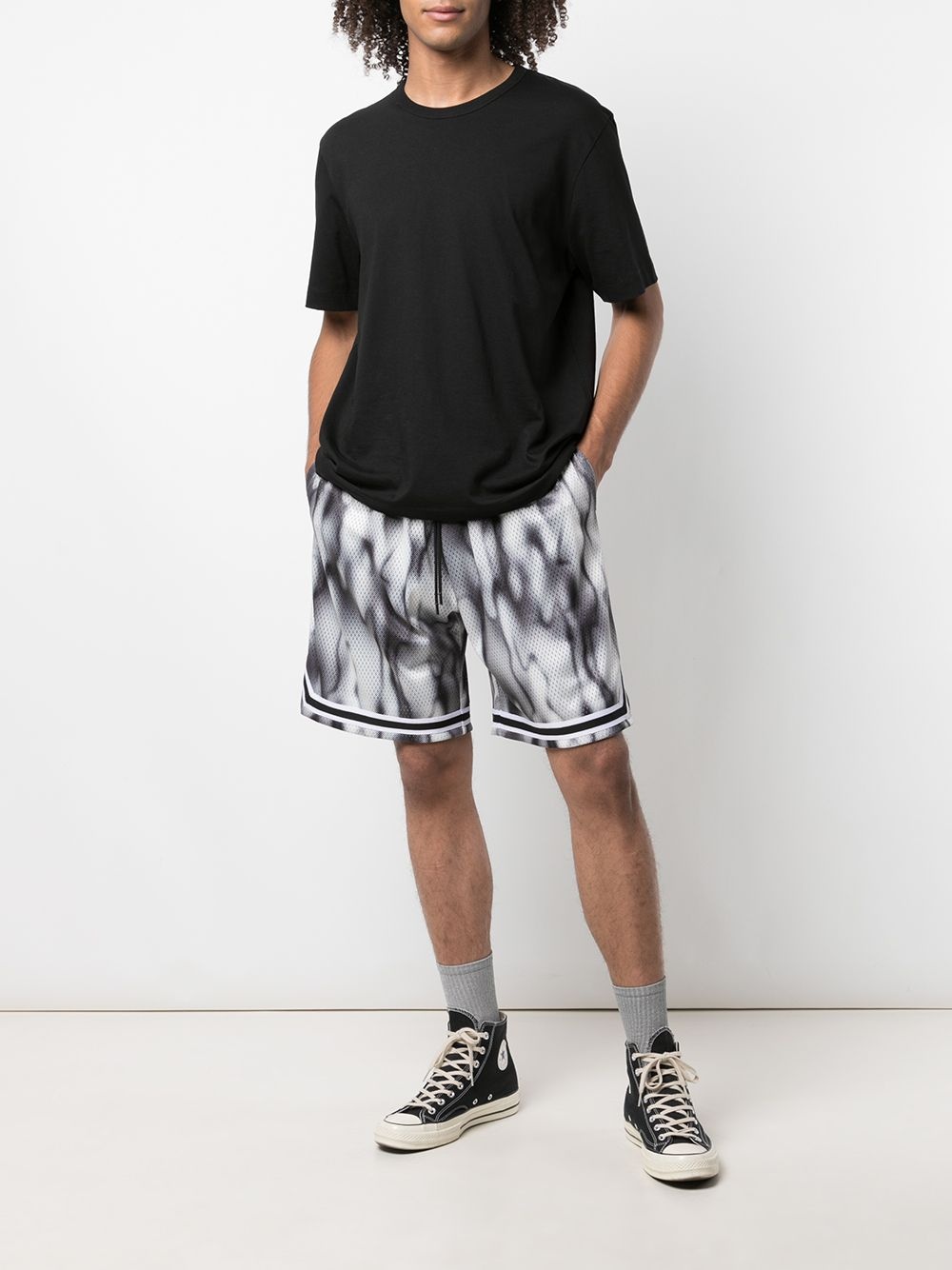 Game abstract-print running shorts - 2