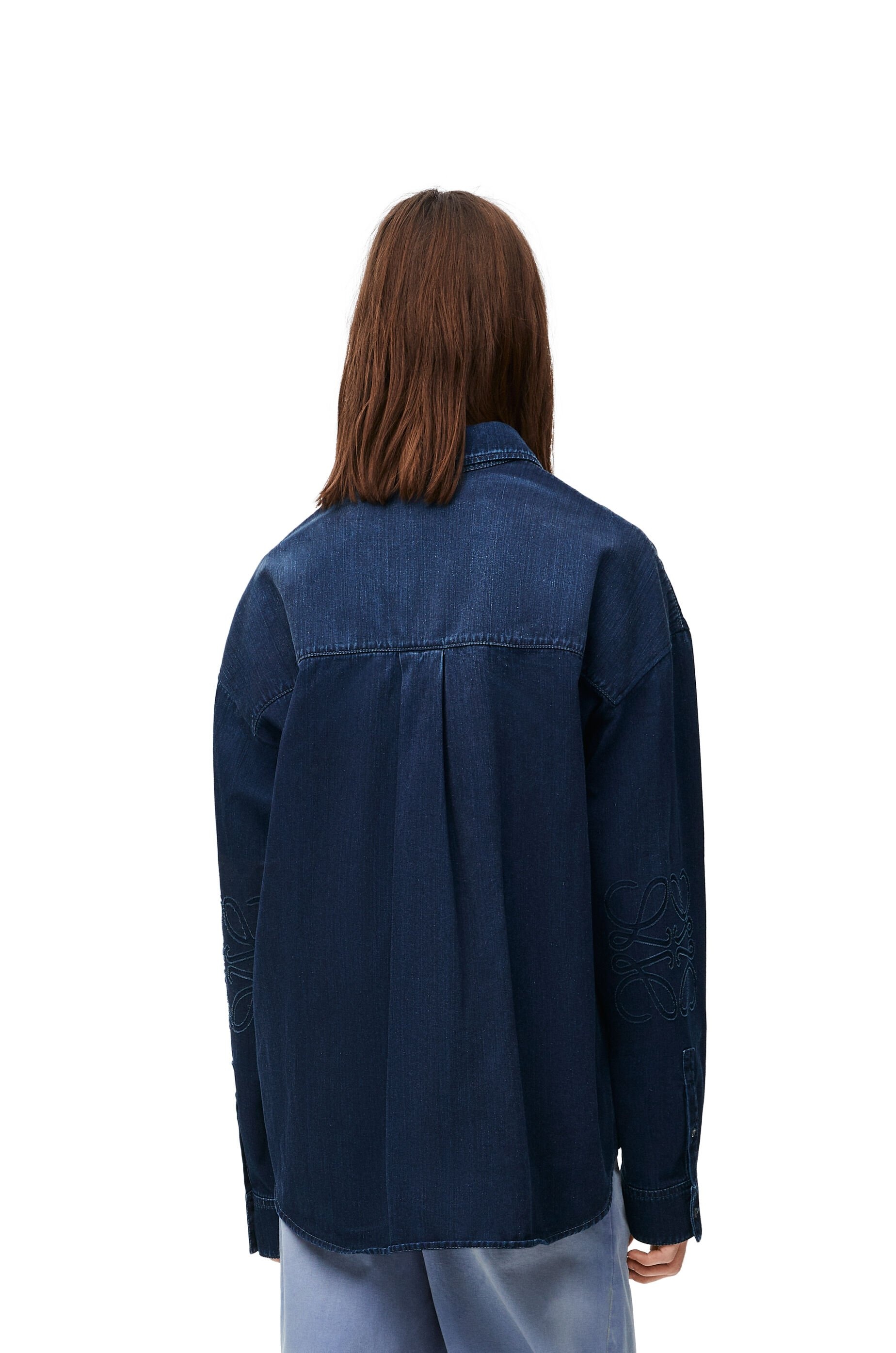 Anagram overshirt in denim - 4