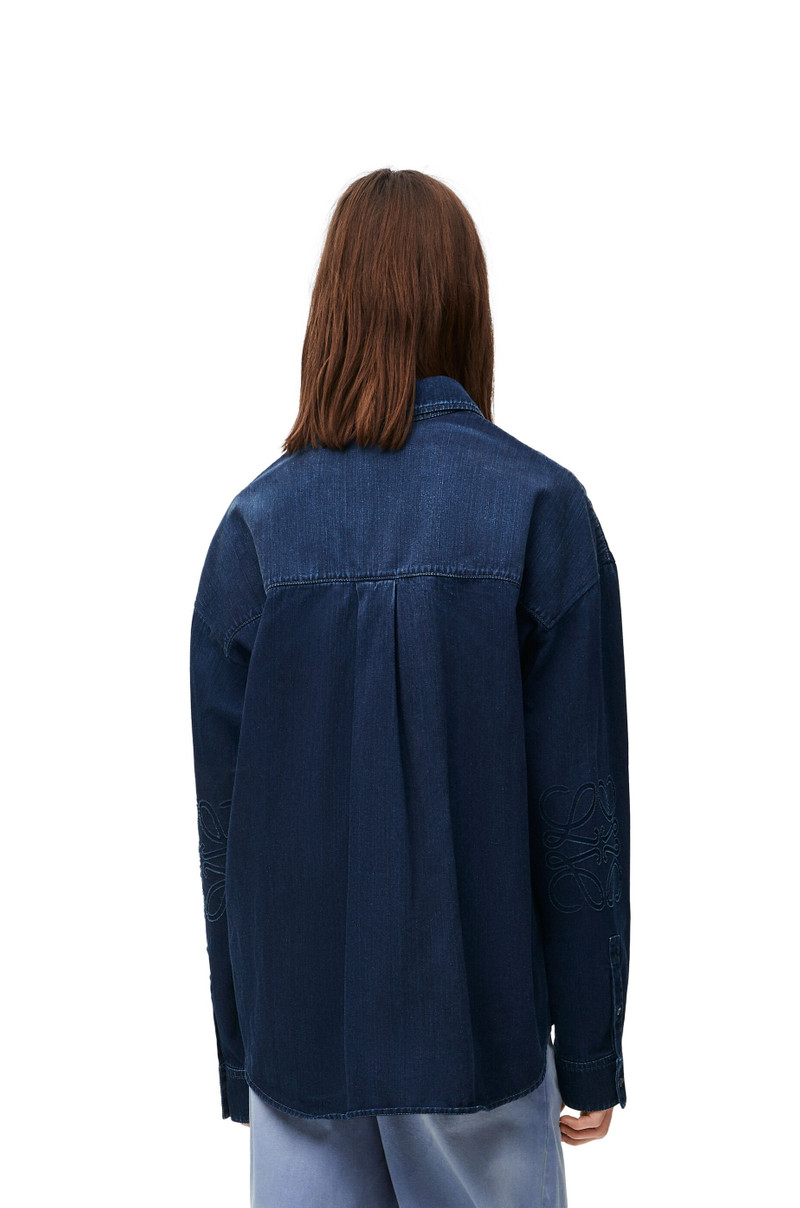 Anagram overshirt in denim 4