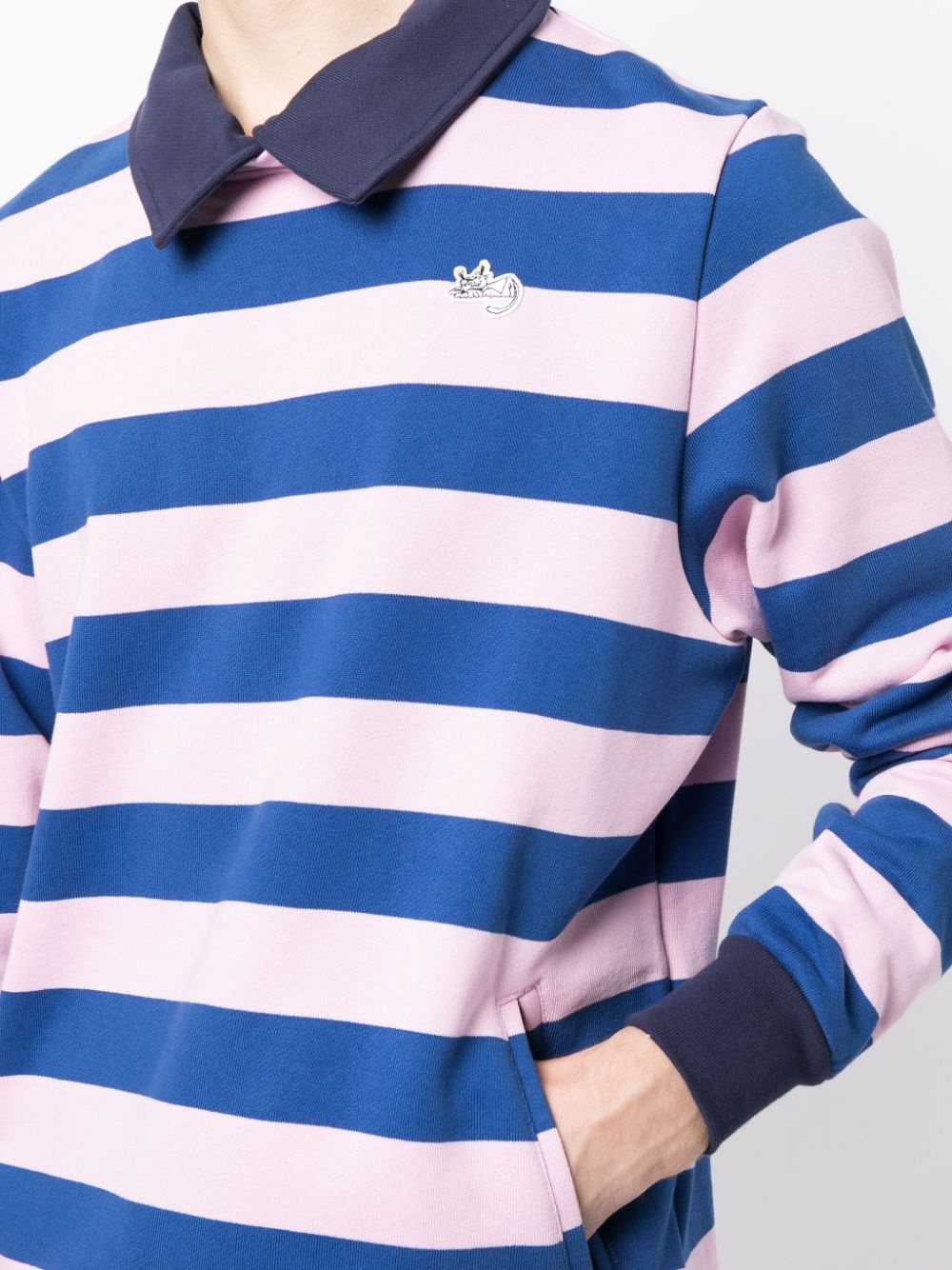 x Noah striped polo shirt - 8