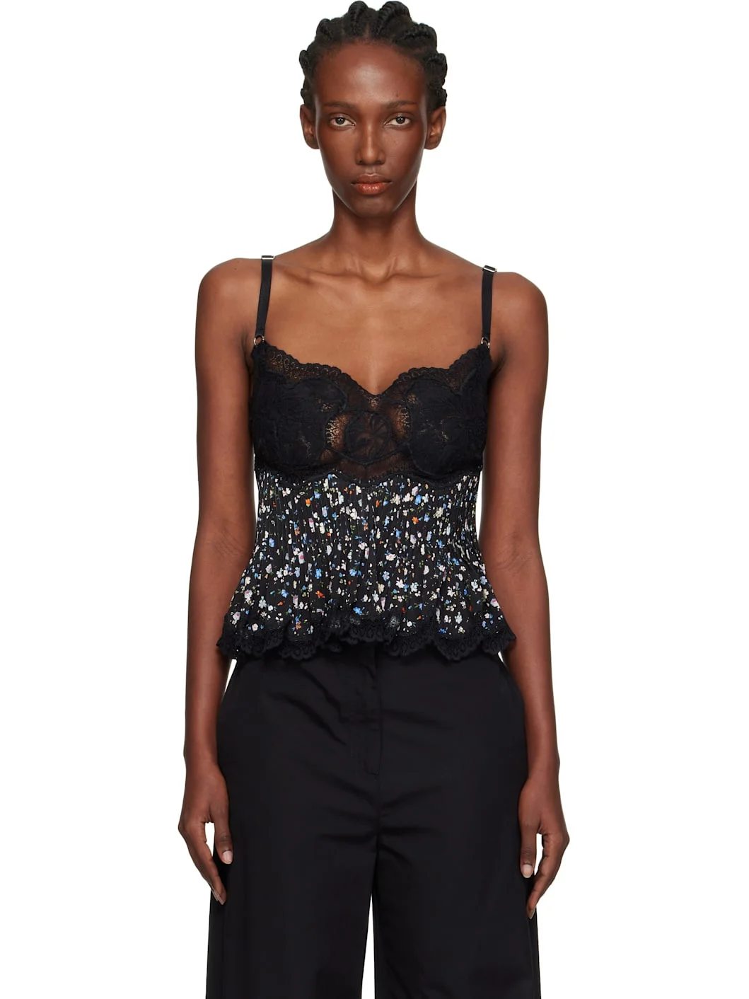 Black Lace Camisole - 1