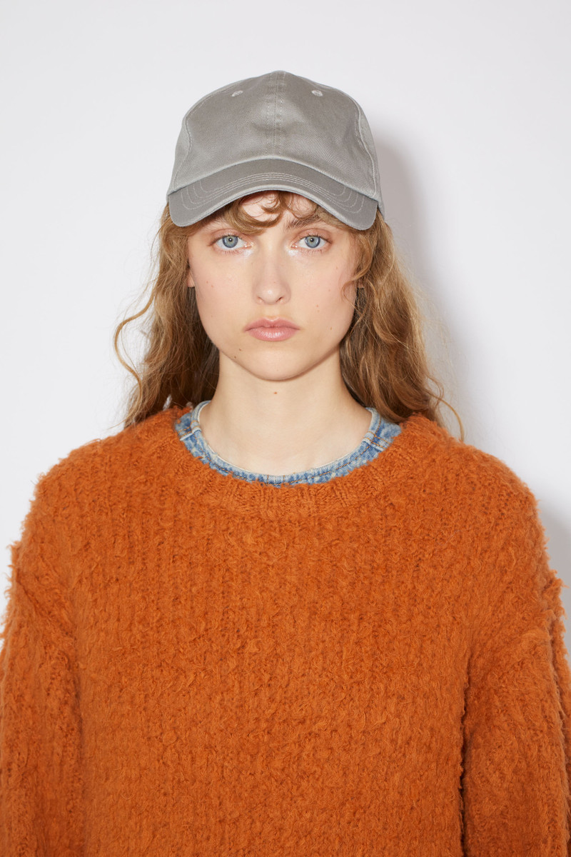 Acne Studios Cotton baseball cap - Grey/khaki outlook