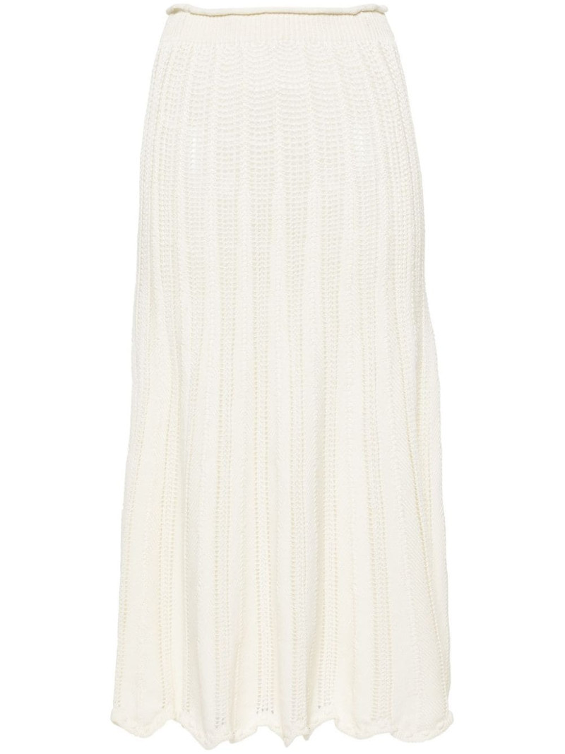open-knit cotton skirt 1