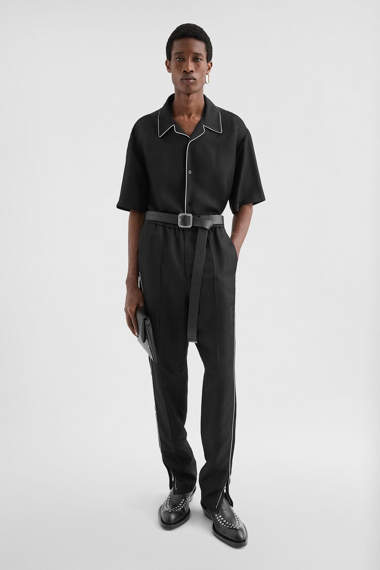 Fluid Viscose Tapered Trousers - 1