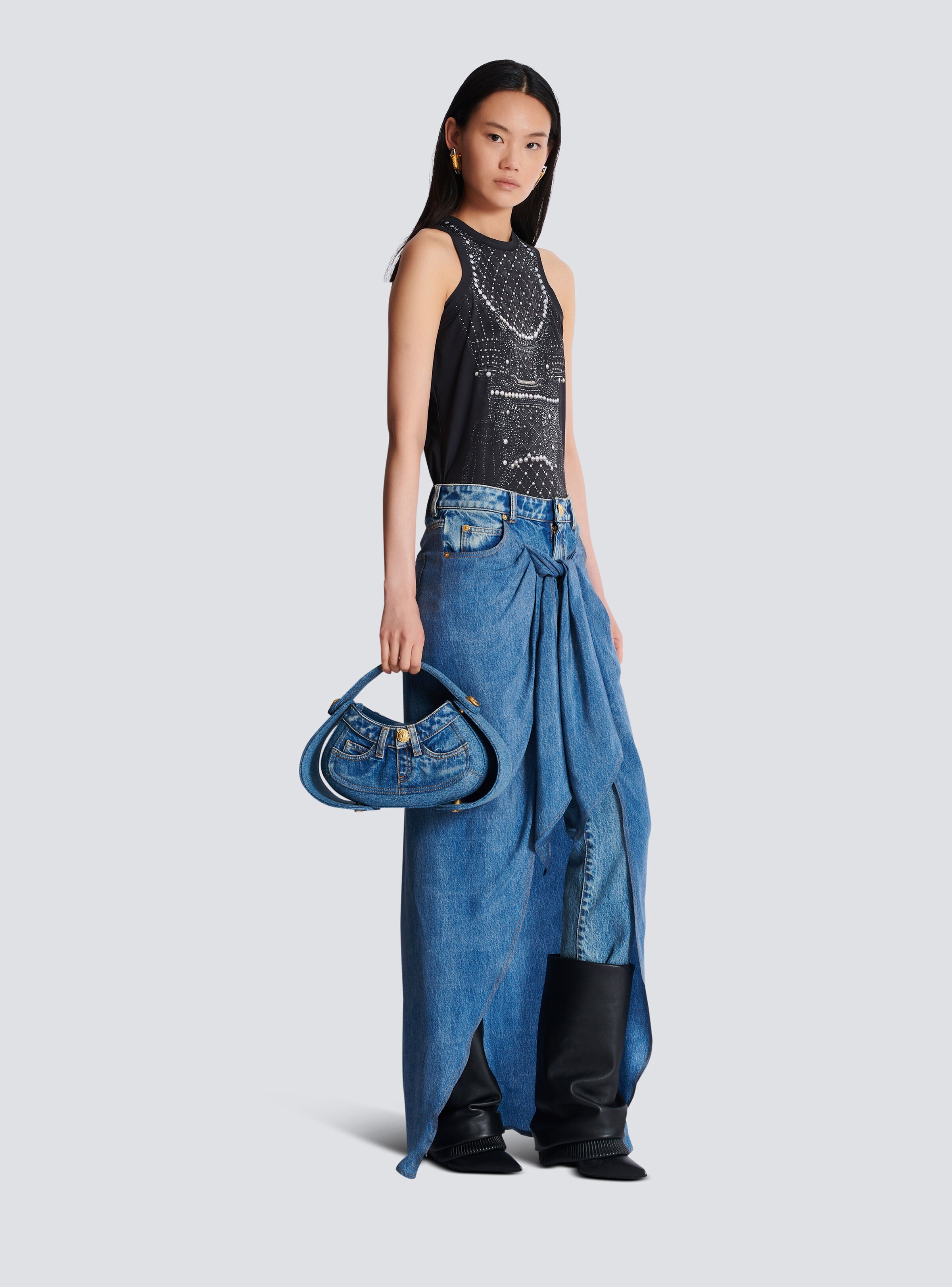 Medium denim Jolie Madame bag - 2