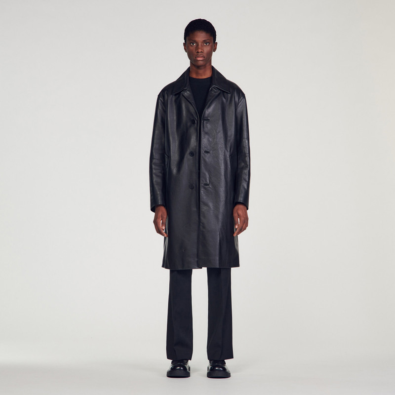LONG LEATHER COAT 3