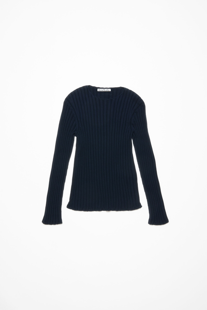 Ribbed jumper - Navy/navy 1