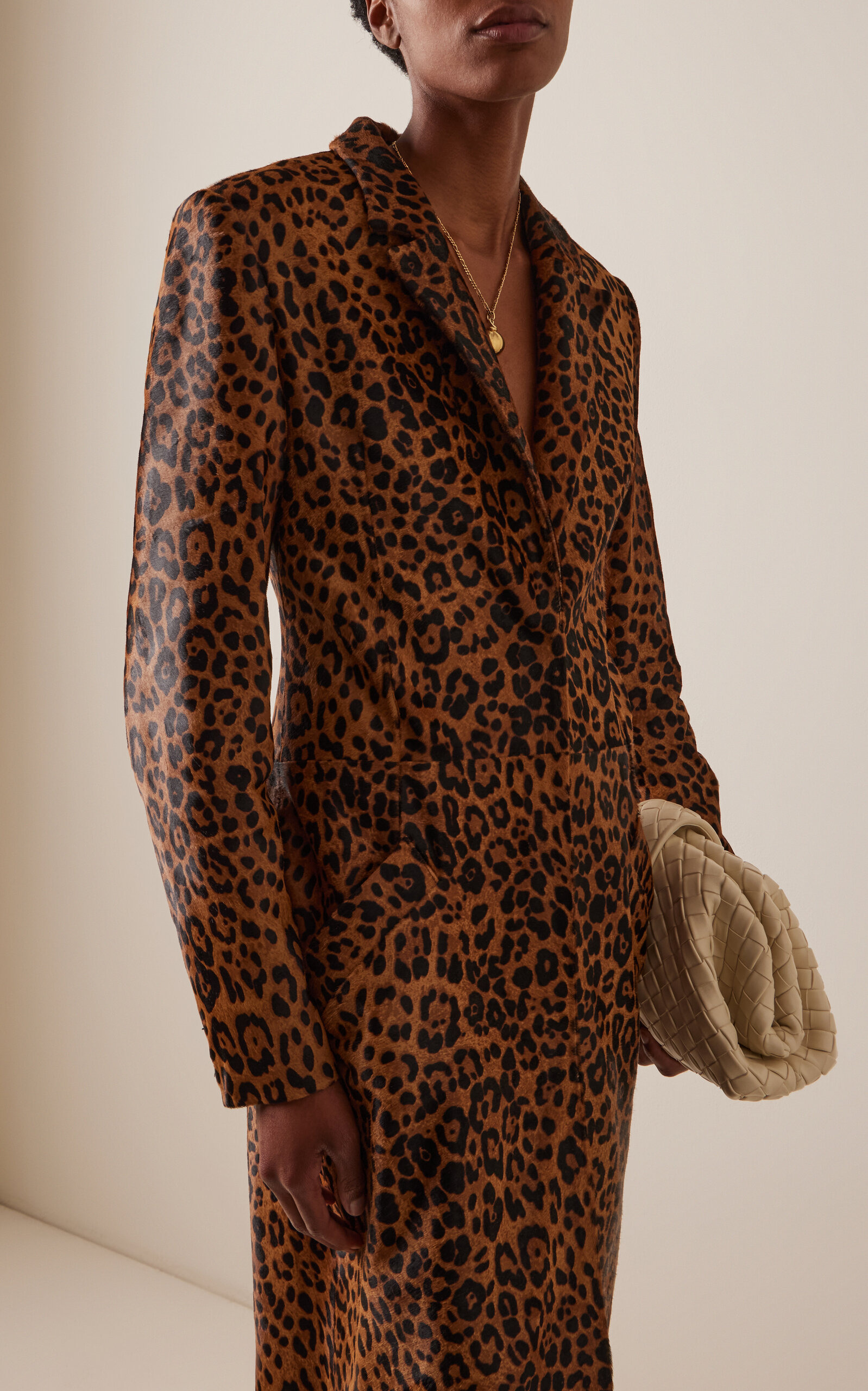 Leopard Calf Hair Coat animal - 3