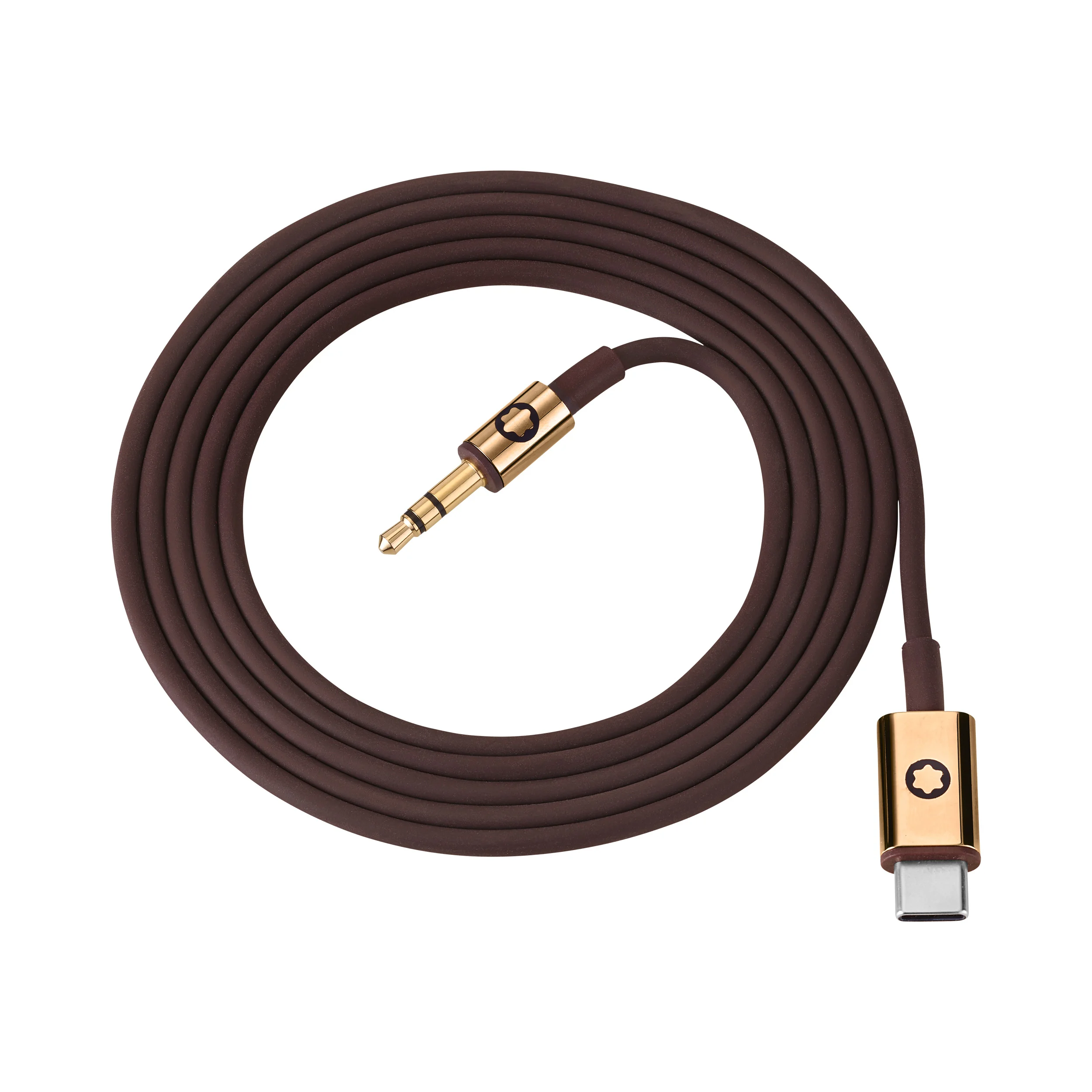 Brown Cable Set for Montblanc MB 01 Headphones - 1