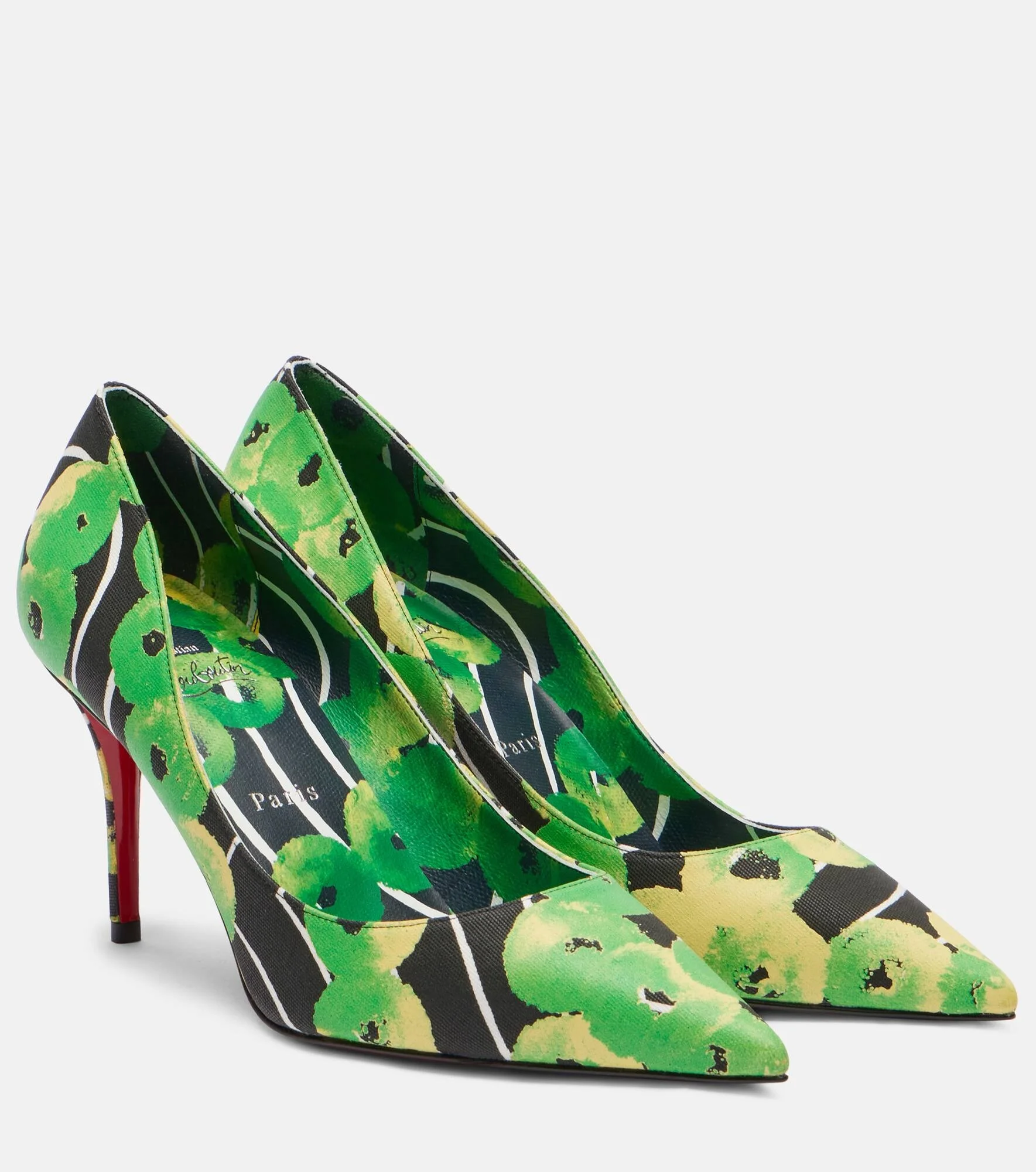 Miss Z 80 printed satin pumps - 1
