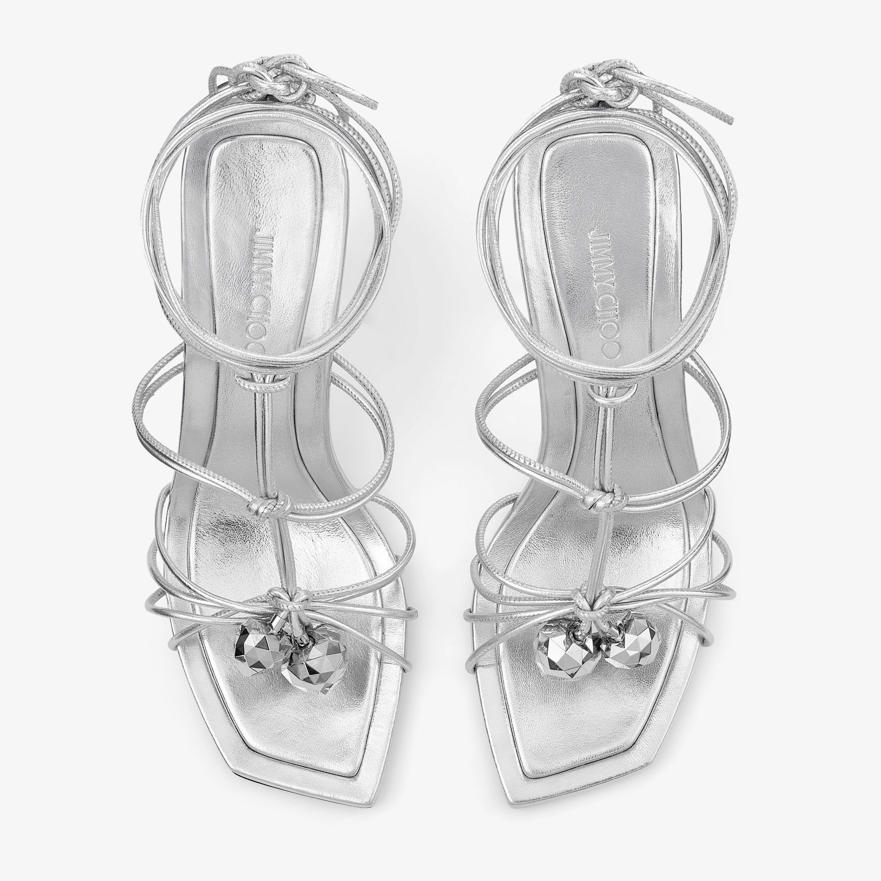 Jemma 90
Silver Metallic Nappa Sandals - 4