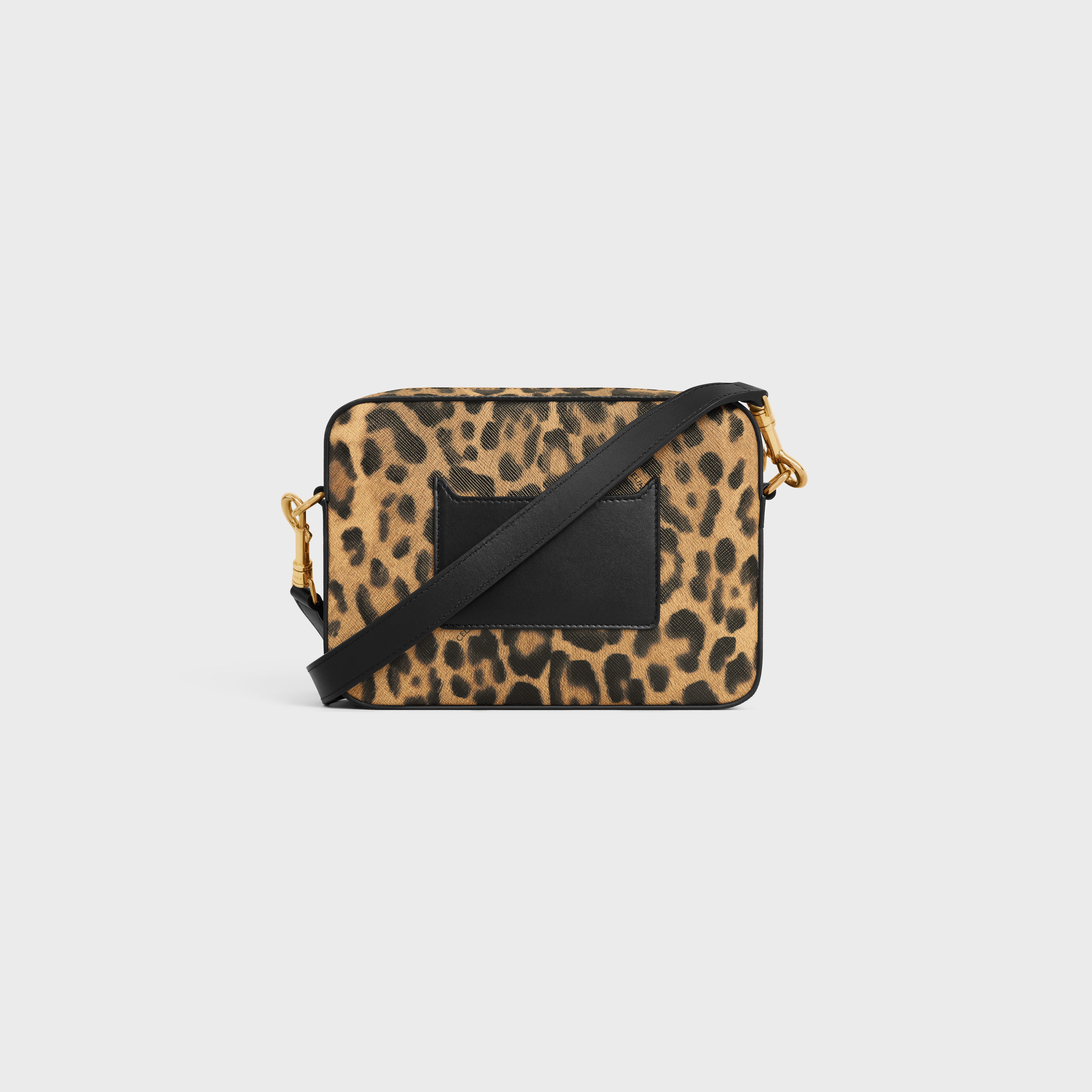 SMALL MESSENGER in Celine canvas with leopard print 3