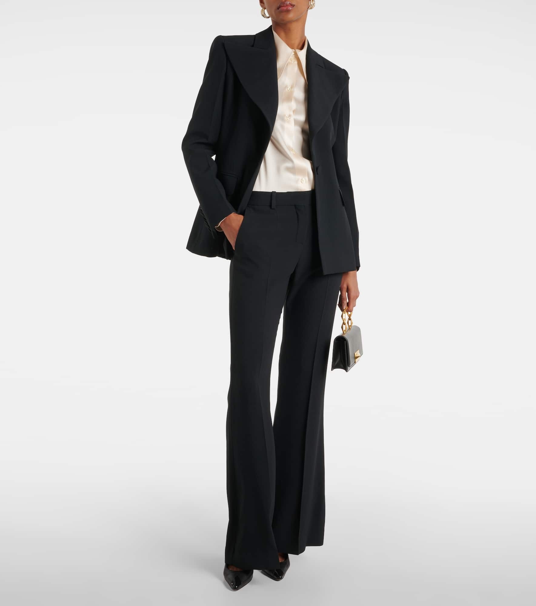 High-rise cady bootcut pants - 2
