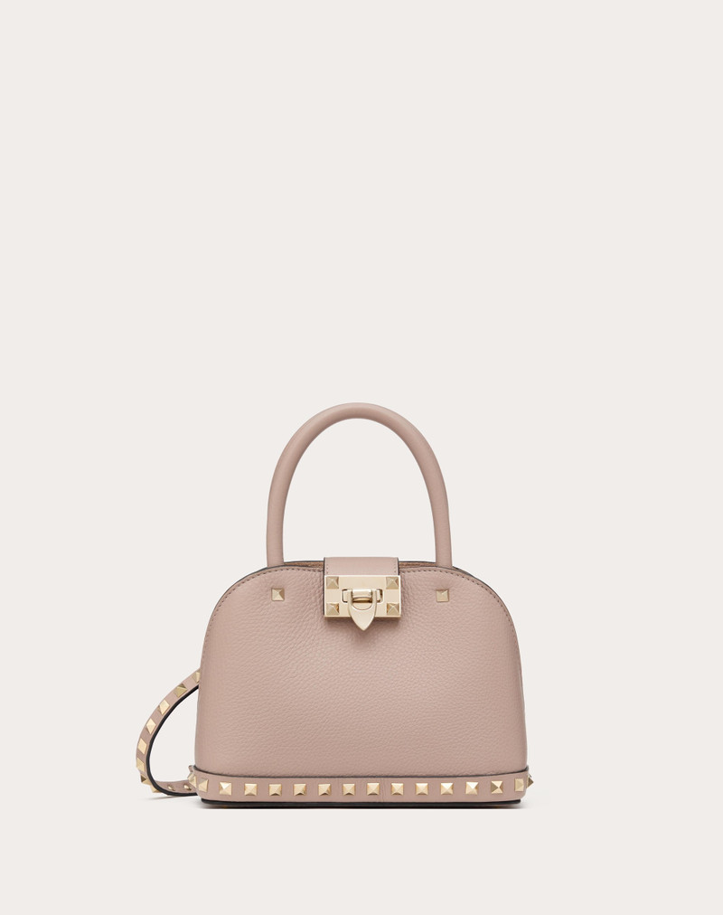 VALENTINO GARAVANI ROCKSTUD SMALL HANDBAG IN GRAINY CALFSKIN 1