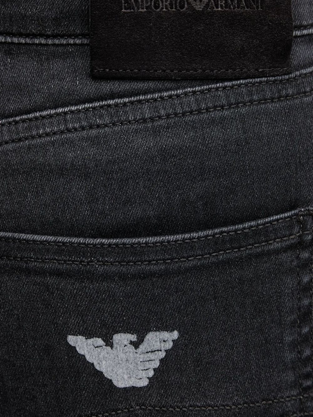 logo-embroidered flared jeans - 3