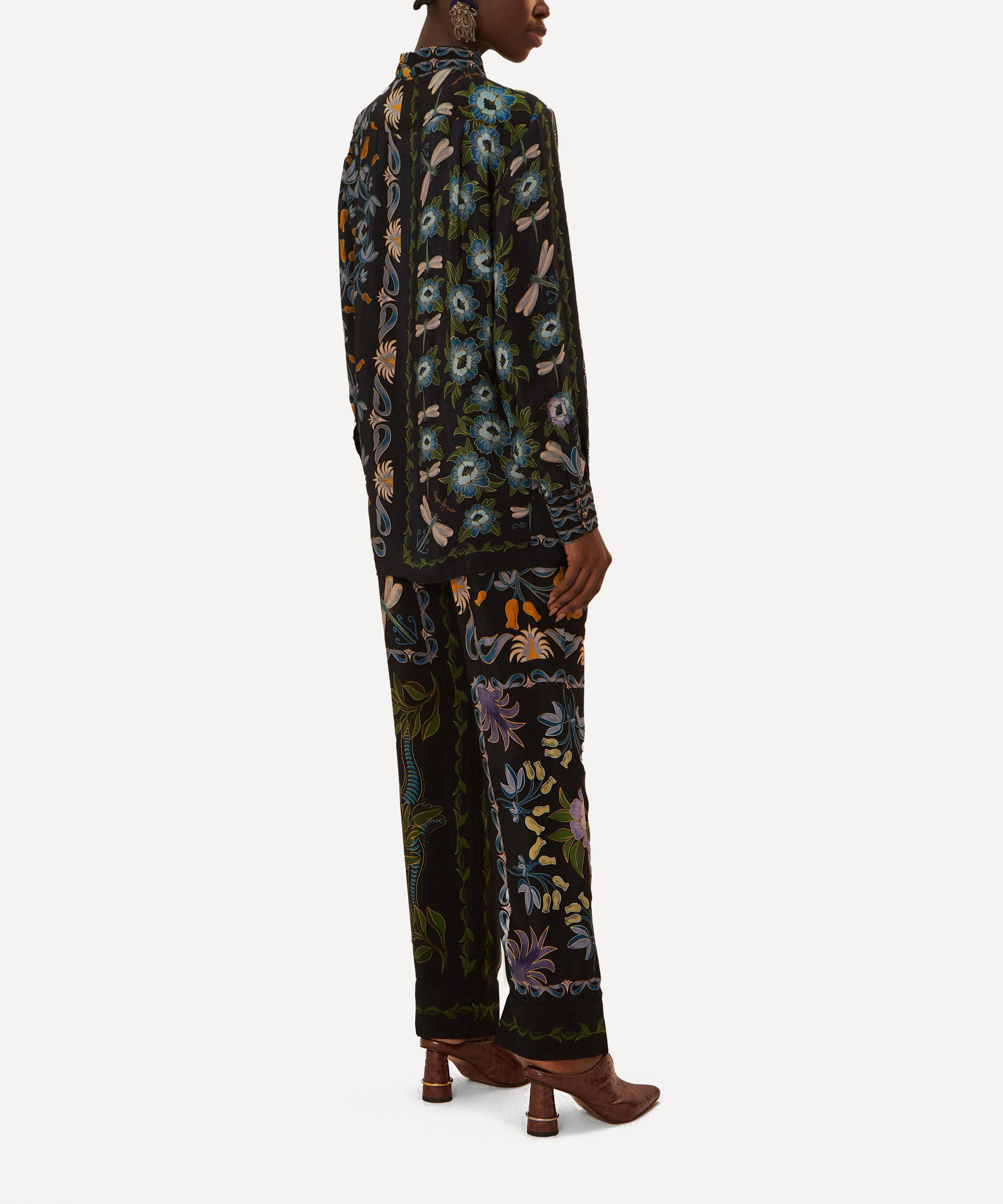Winter Garden Black Pyjama Shirt - 4