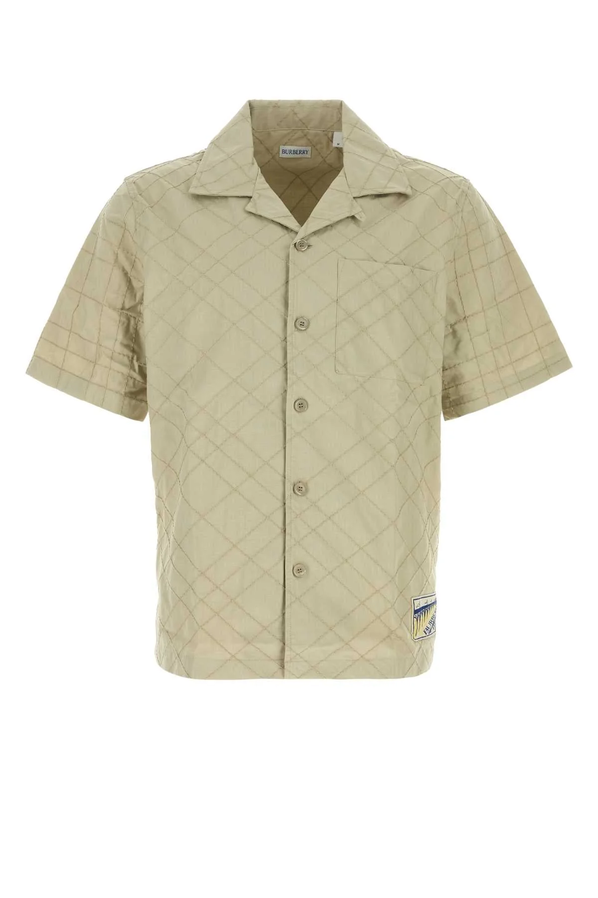 Burberry Men Khaki Cotton Shirt - 1