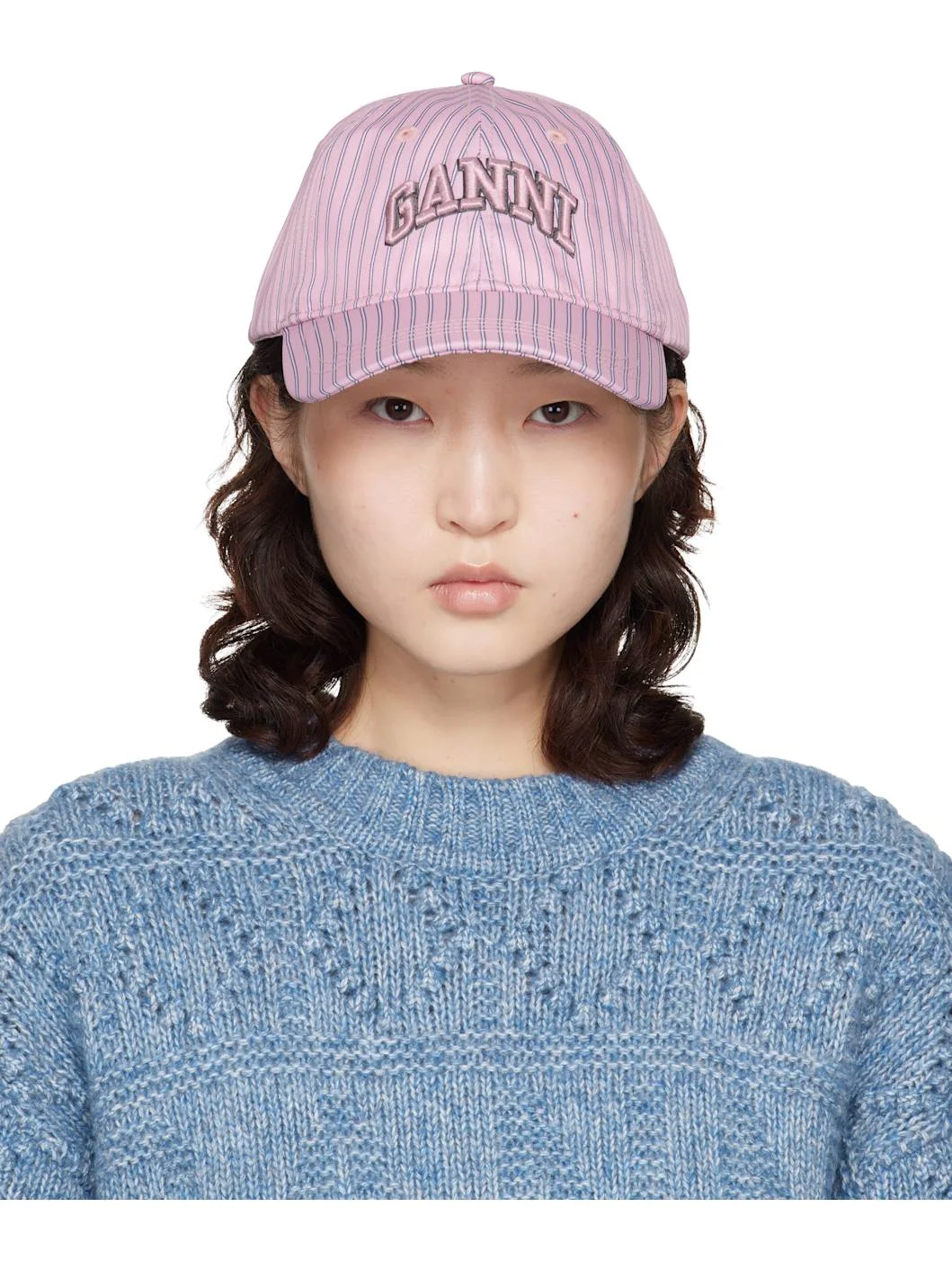 Pink Printed Nylon Cap - 1