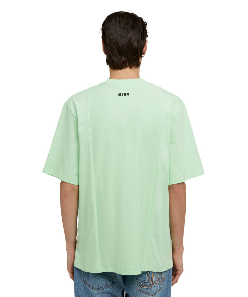 Organic cotton crewneck t-shirt from the MSGM Fantastic Green Capsule 3