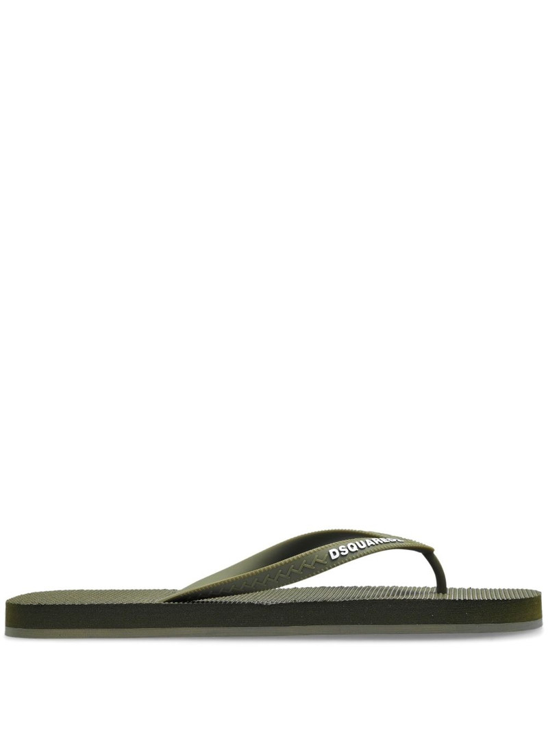 logo-embossed flip flops 1