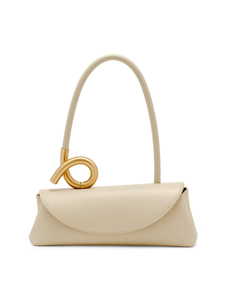 Women's Azariah Leather Shoulder Bag - Off White 1