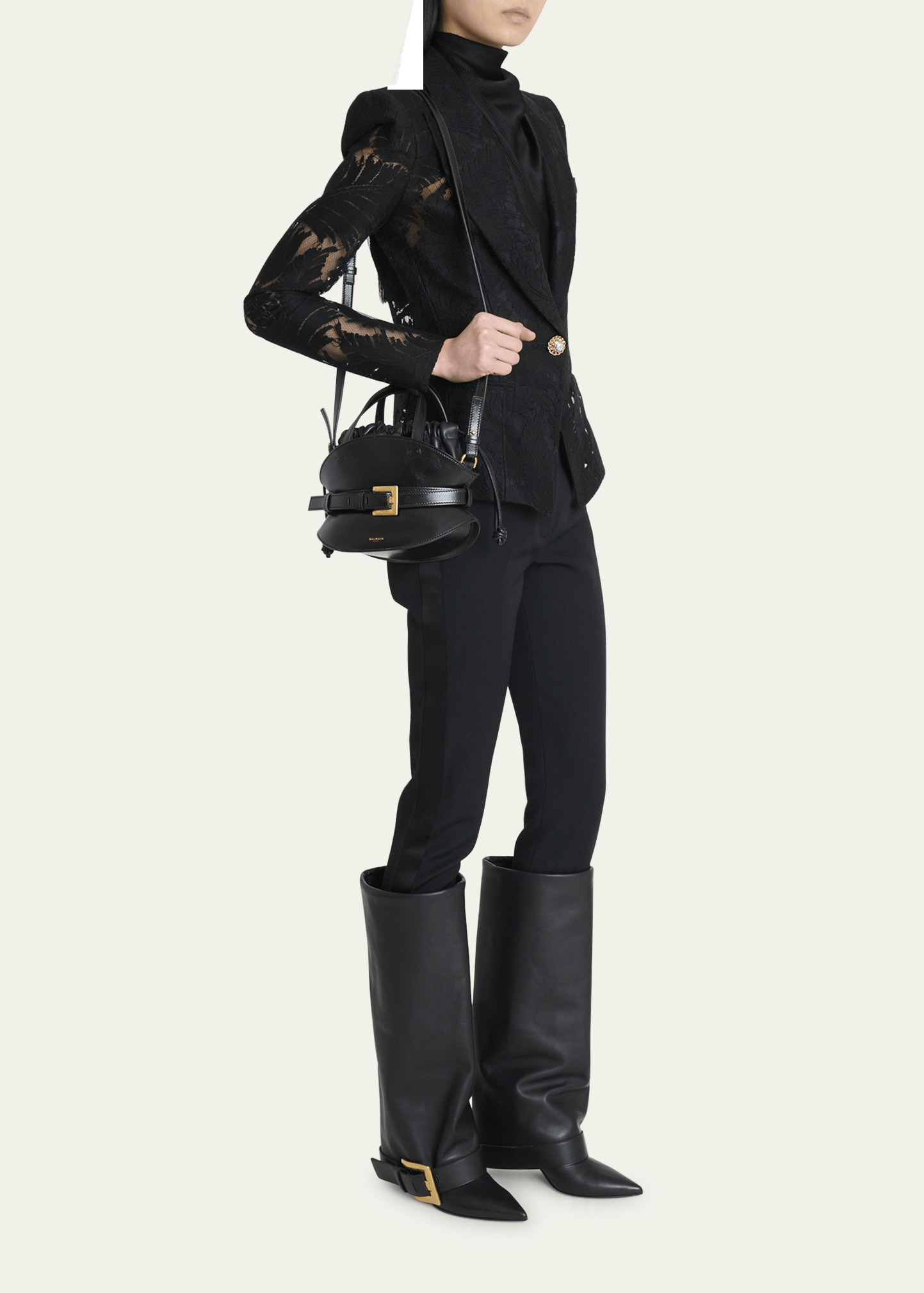 Shuffle Mini Top-Handle Bag in Calfskin - 6