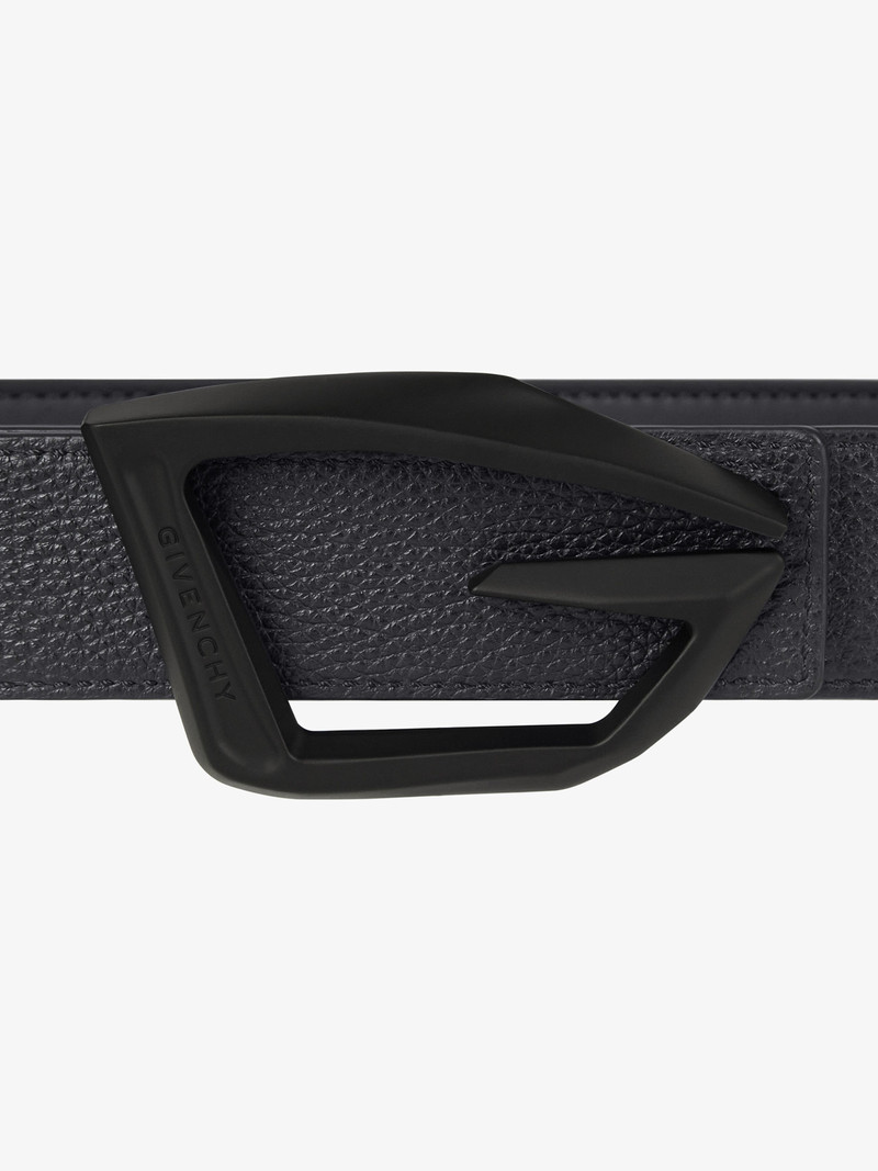 GIV-CUT REVERSIBLE BELT IN GRAINED LEATHER 6