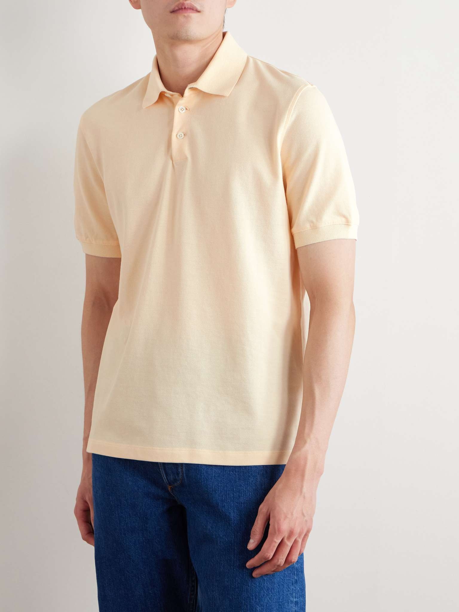 Slim-Fit Cotton-Piqué Polo Shirt - 3